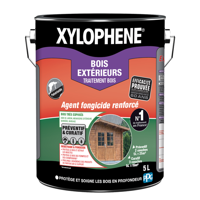 Traitement du bois extérieur XYLOPHENE  5 l