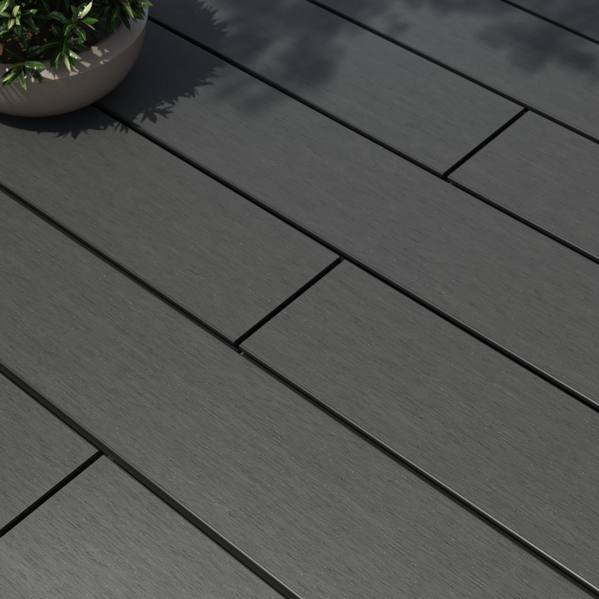 Deck composite 240x14,5 cm 21 mm cinza Dolma Naterial - 4