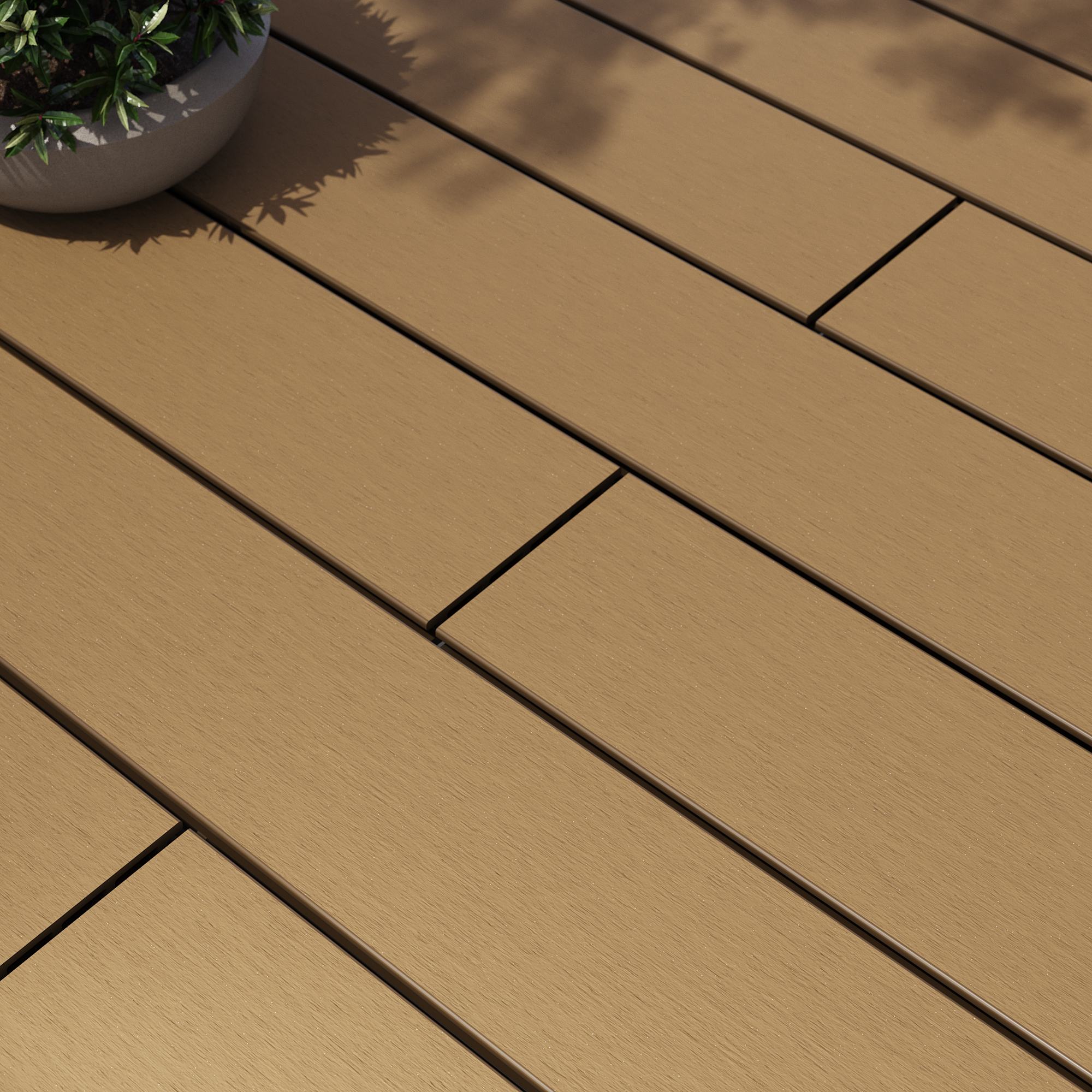 Deck composite  240x14,5 cm 21 mm honey Dolma Naterial - 5