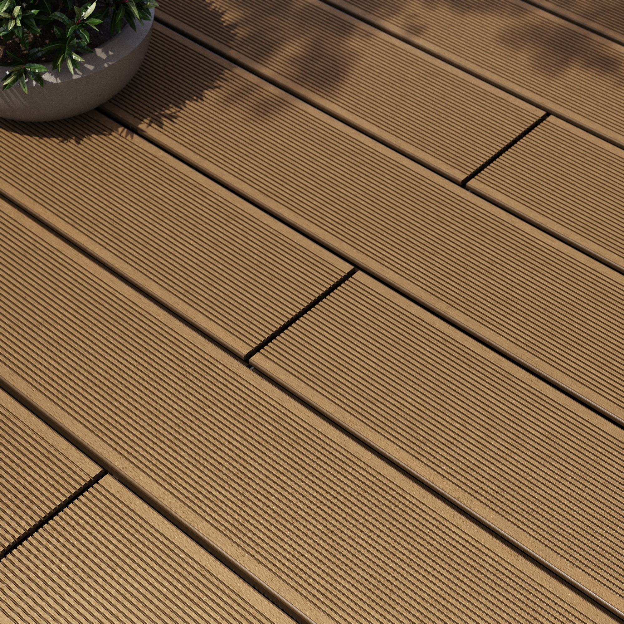 Deck composite  240x14,5 cm 21 mm honey Dolma Naterial - 4