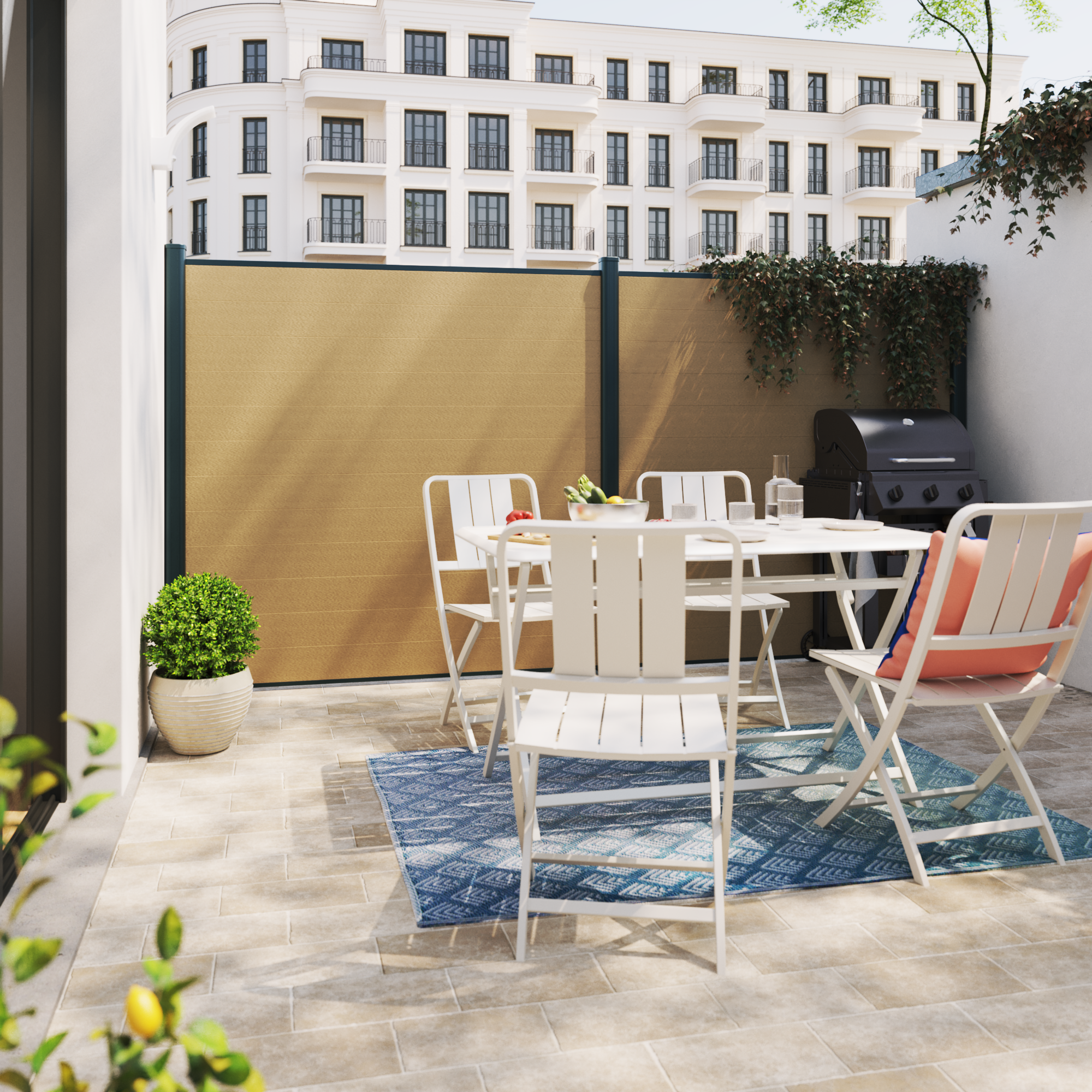 Barbecue a carvão 61x46 cm preto Naterial Centaurus - 4