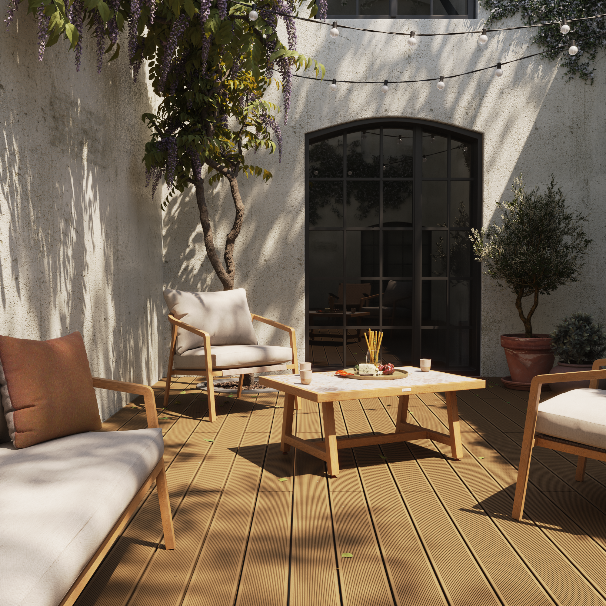 Deck composite  240x14,5 cm 21 mm honey Dolma Naterial - 6