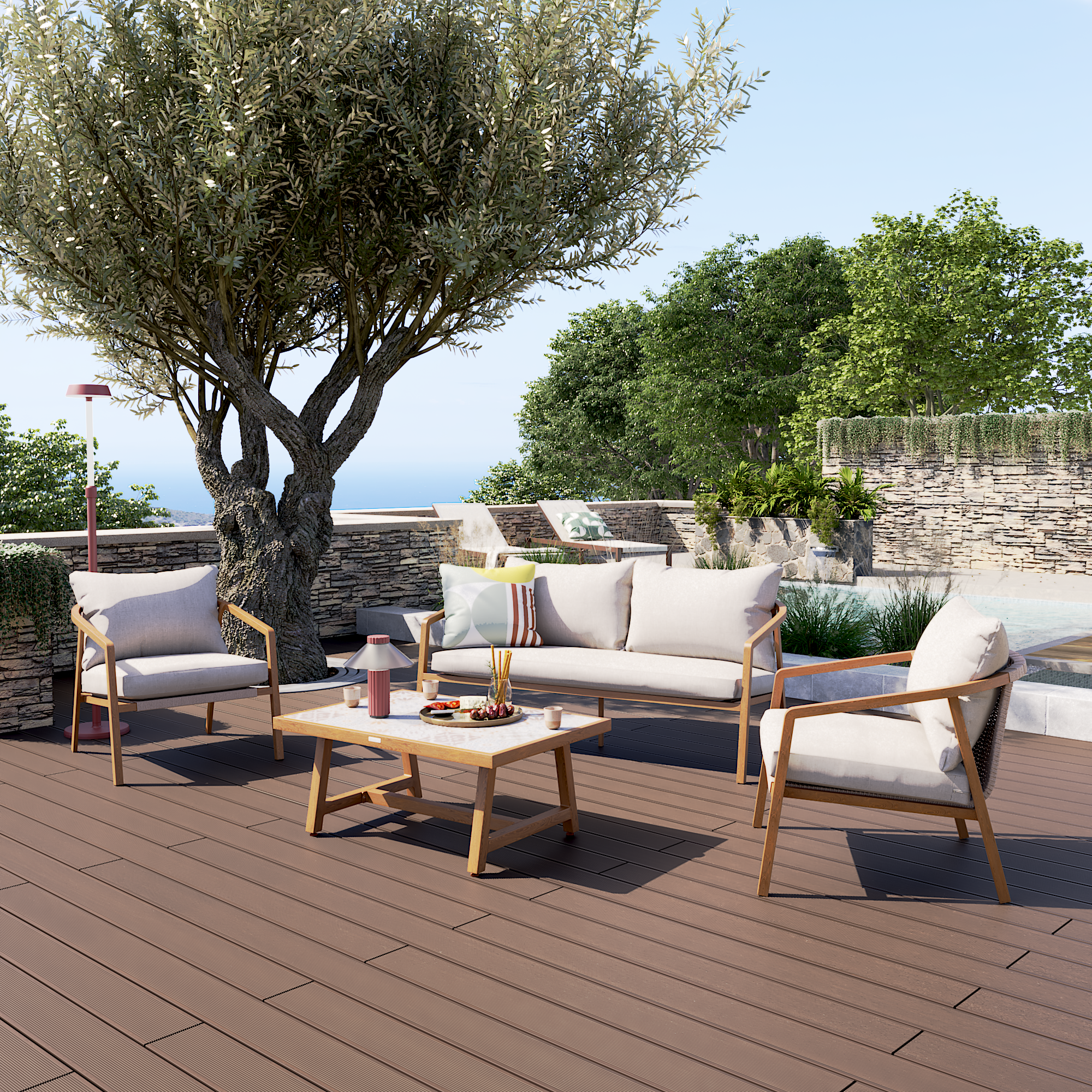 Deck composite 240x14,5x2,1 cm chocolate Dolma Naterial - 8