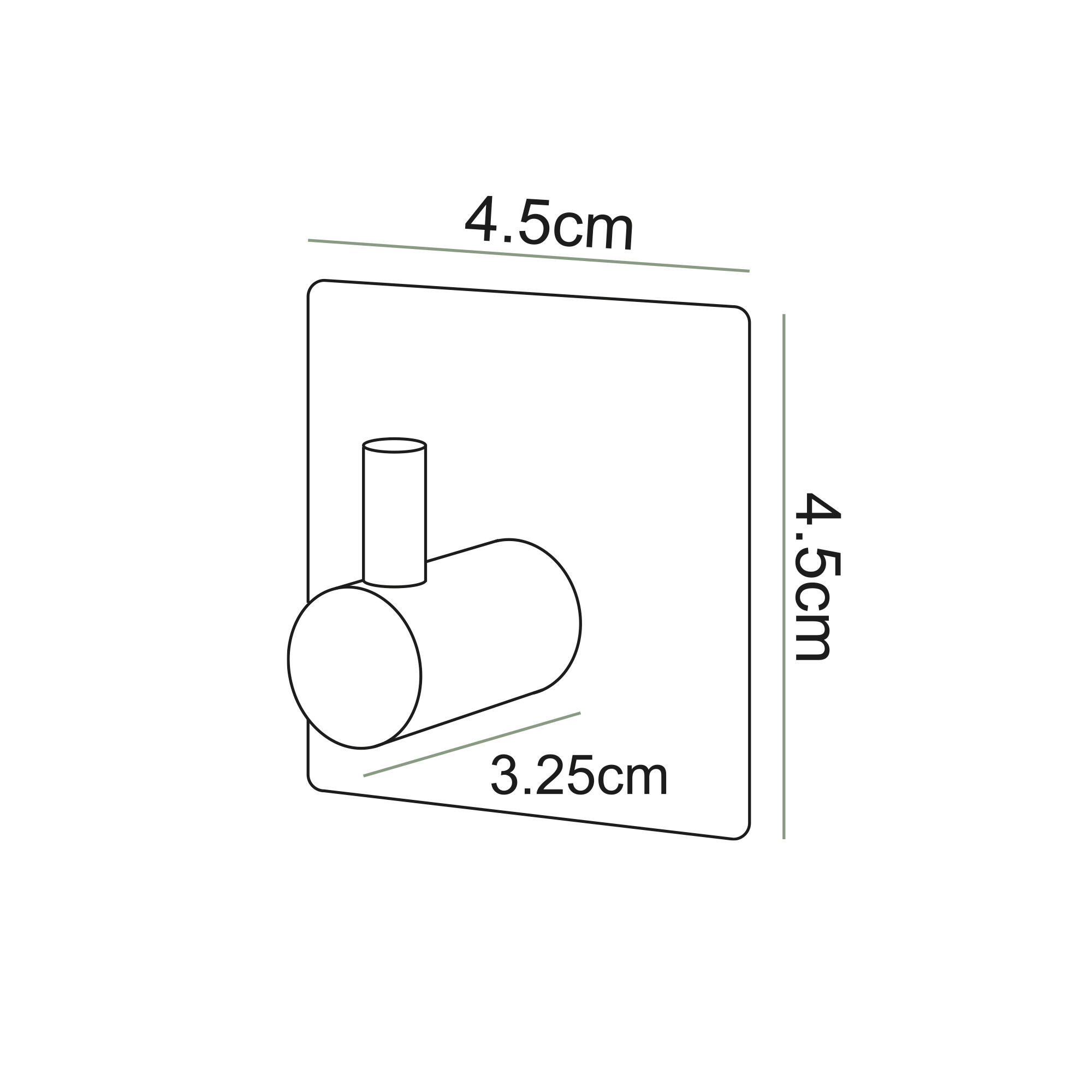 Percha adhesiva Suno Banydea cromo cepillado 4uds - 2