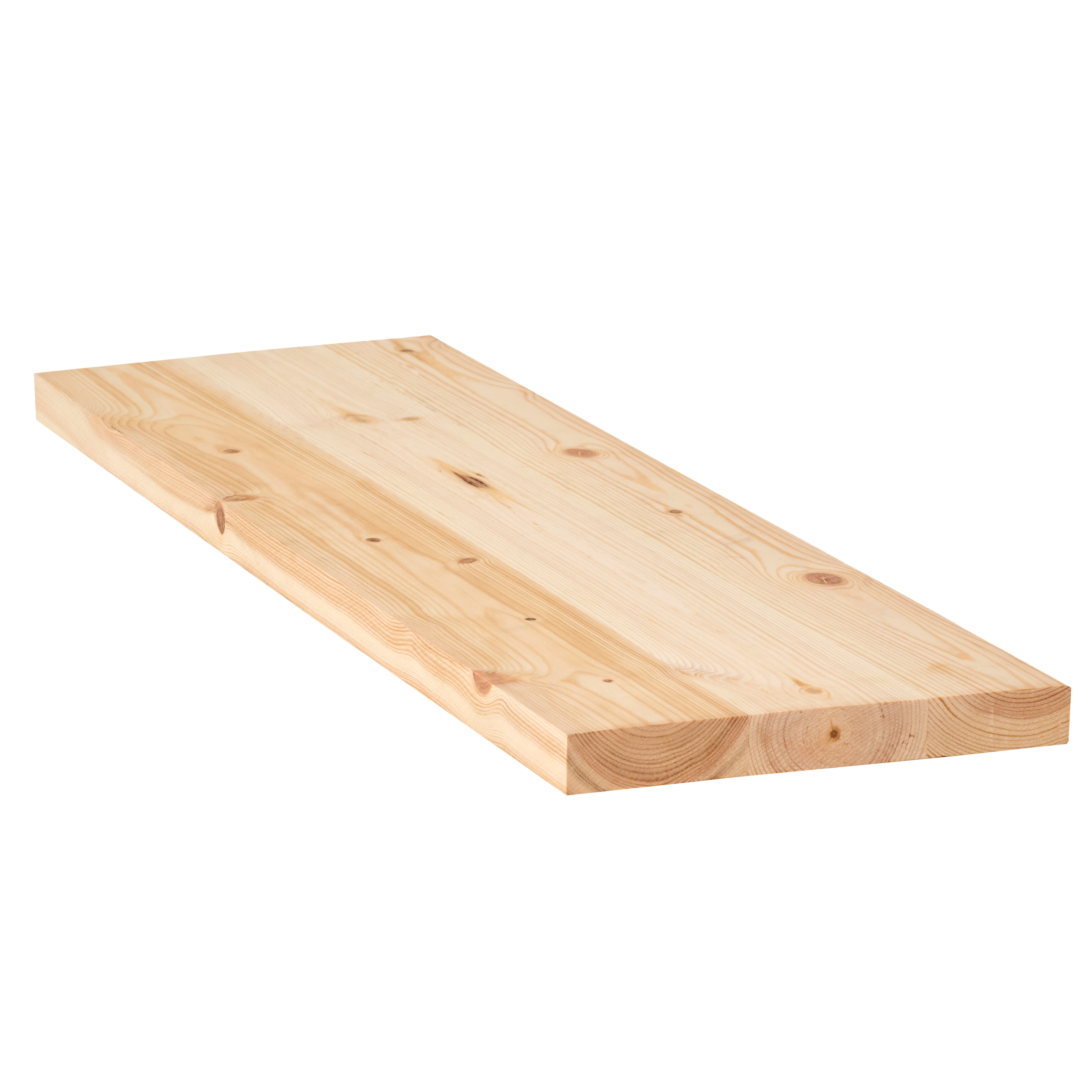 Półka ścienna 1.8x30x150 cm sosnowa sękata surowa klejona DETALIA