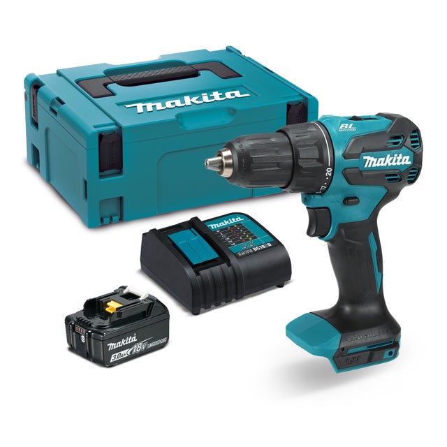 TALADRO PERCUTOR BATERÍA MAKITA DHP490SF1J 18V BRUSHLESS 3AH