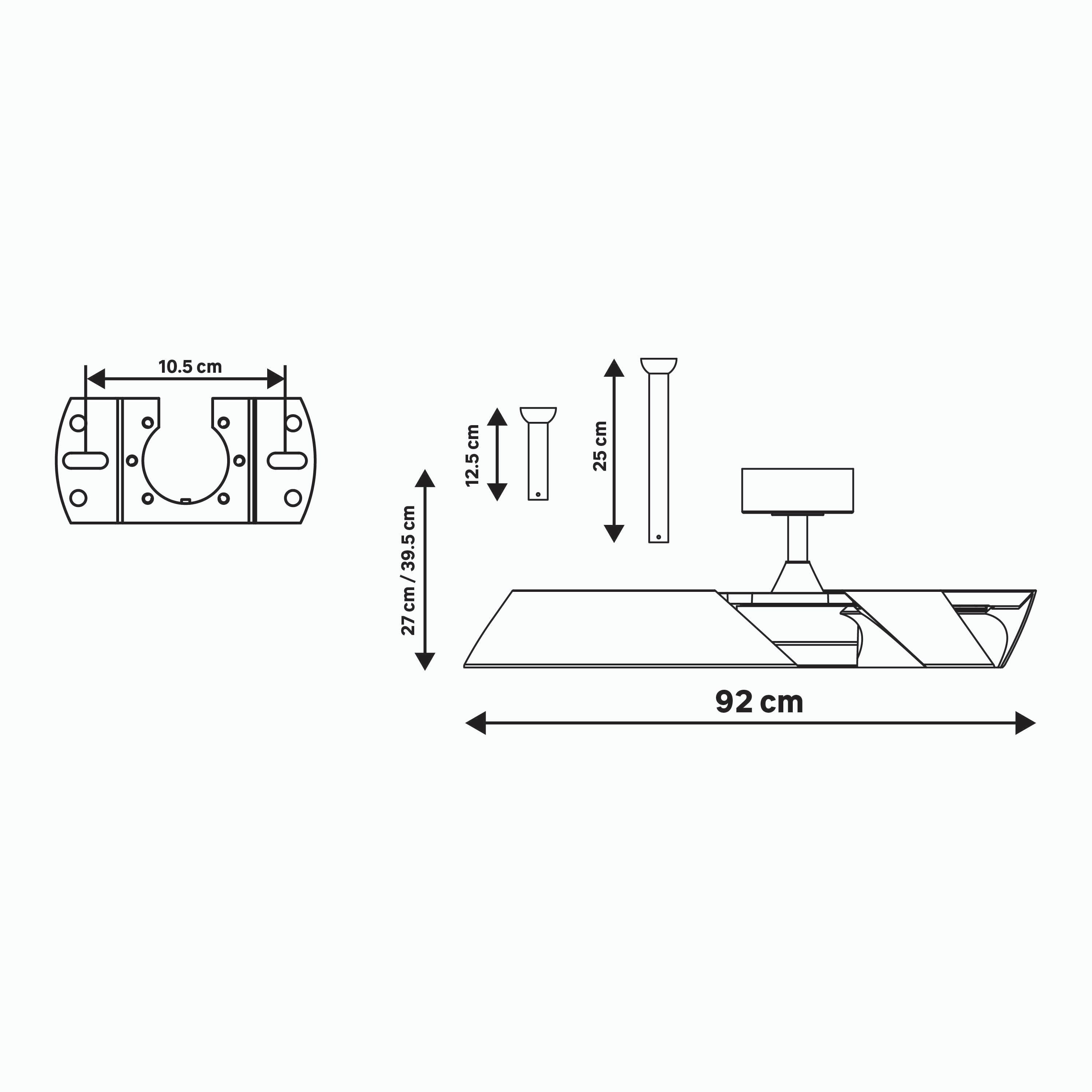 Ventilateur de plafond LED connecté silencieux, Cadix, INSPIRE SIGNATURE, blanc - 13