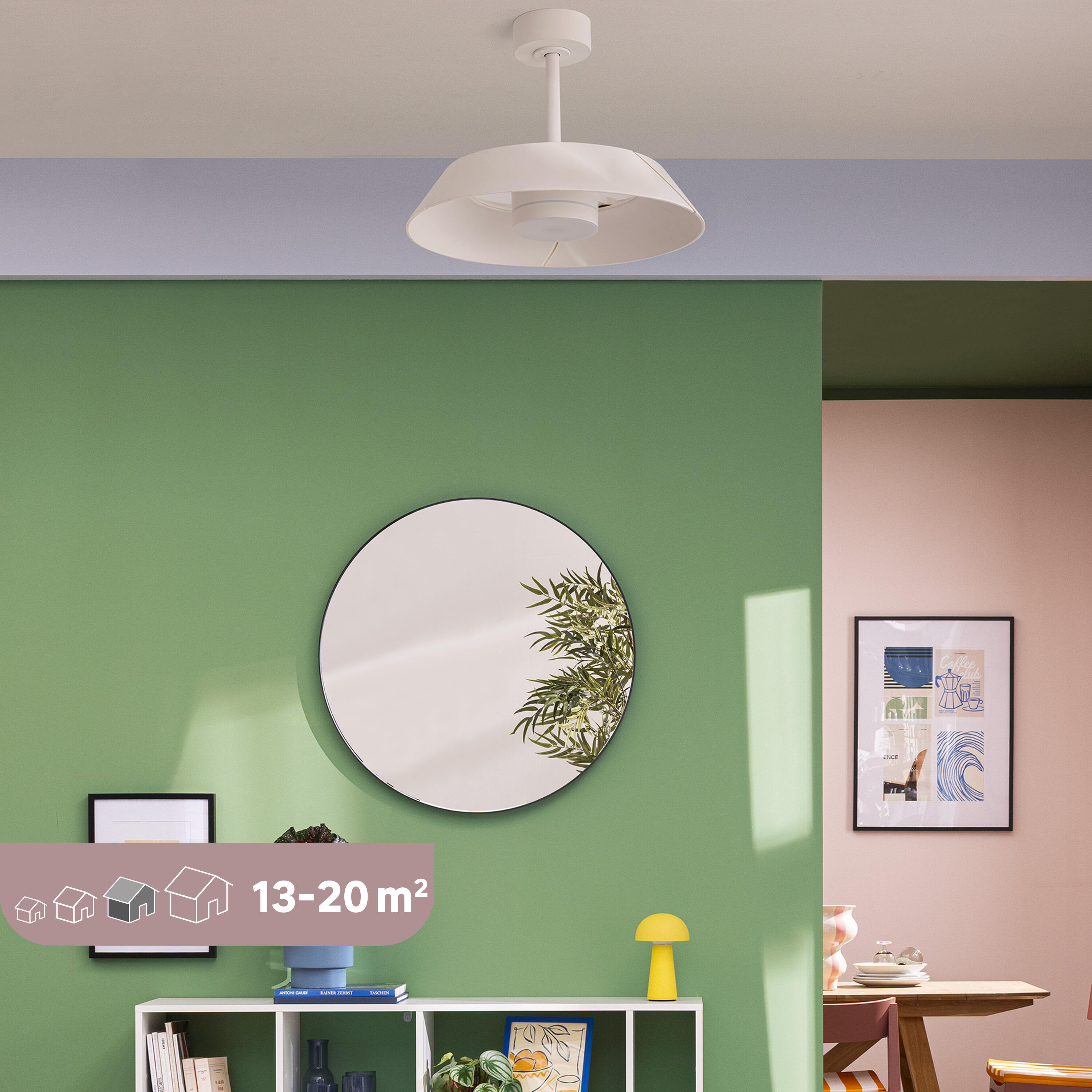 Ventilateur de plafond LED connecté silencieux, Cadix, INSPIRE SIGNATURE, blanc - 11