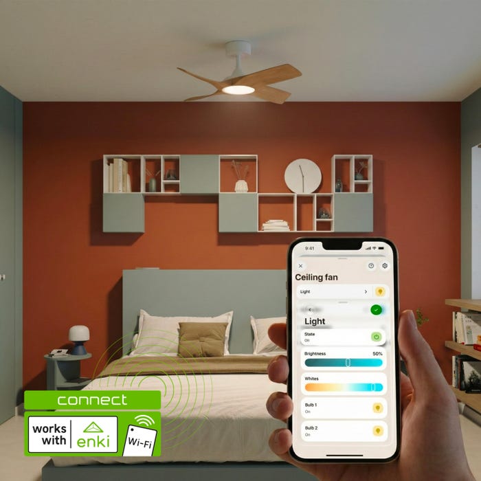ventilateur de plafond connecté