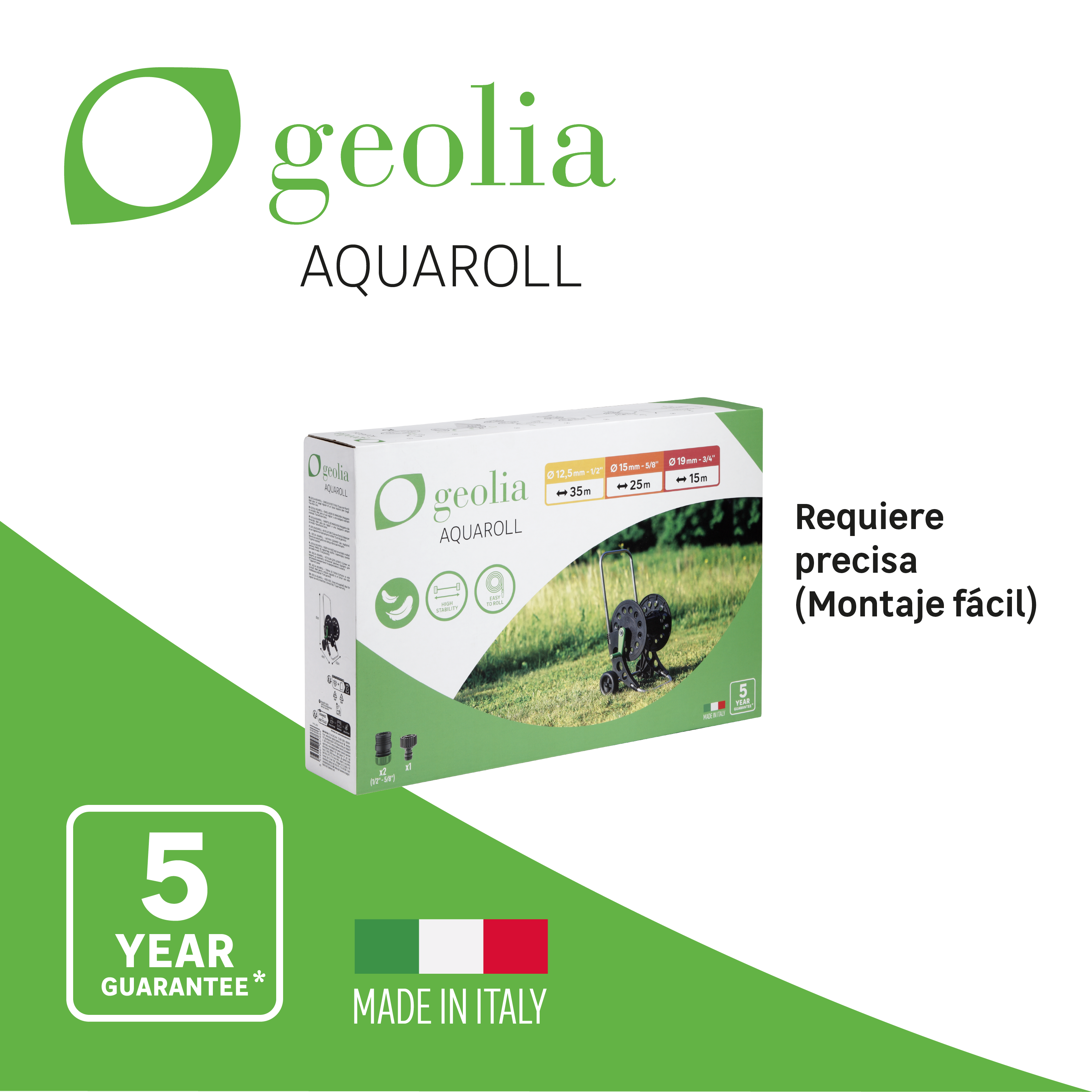 Porta manguera no equipada con ruedas GEOLIA 50m - 6