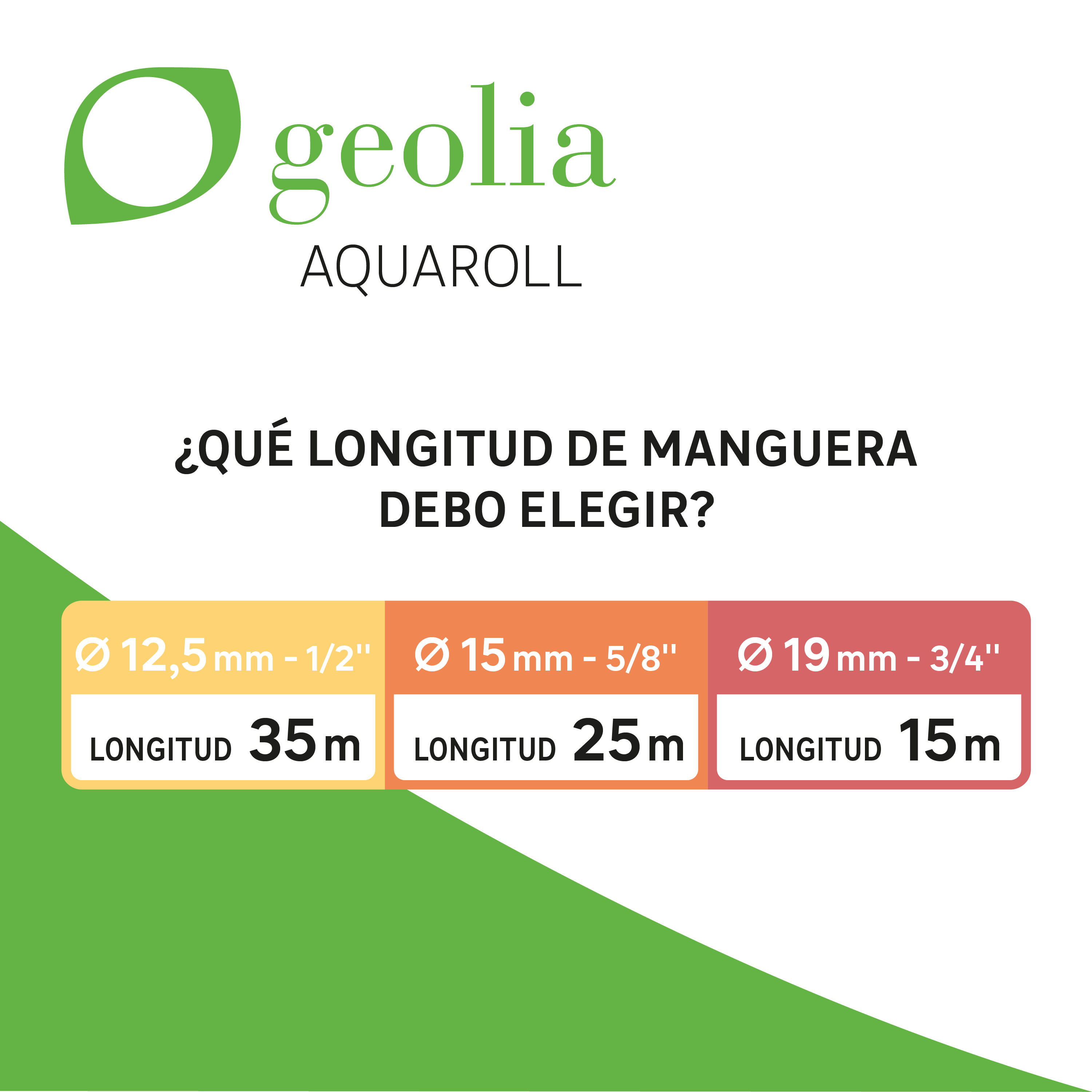 Porta manguera no equipada con ruedas GEOLIA 50m - 7