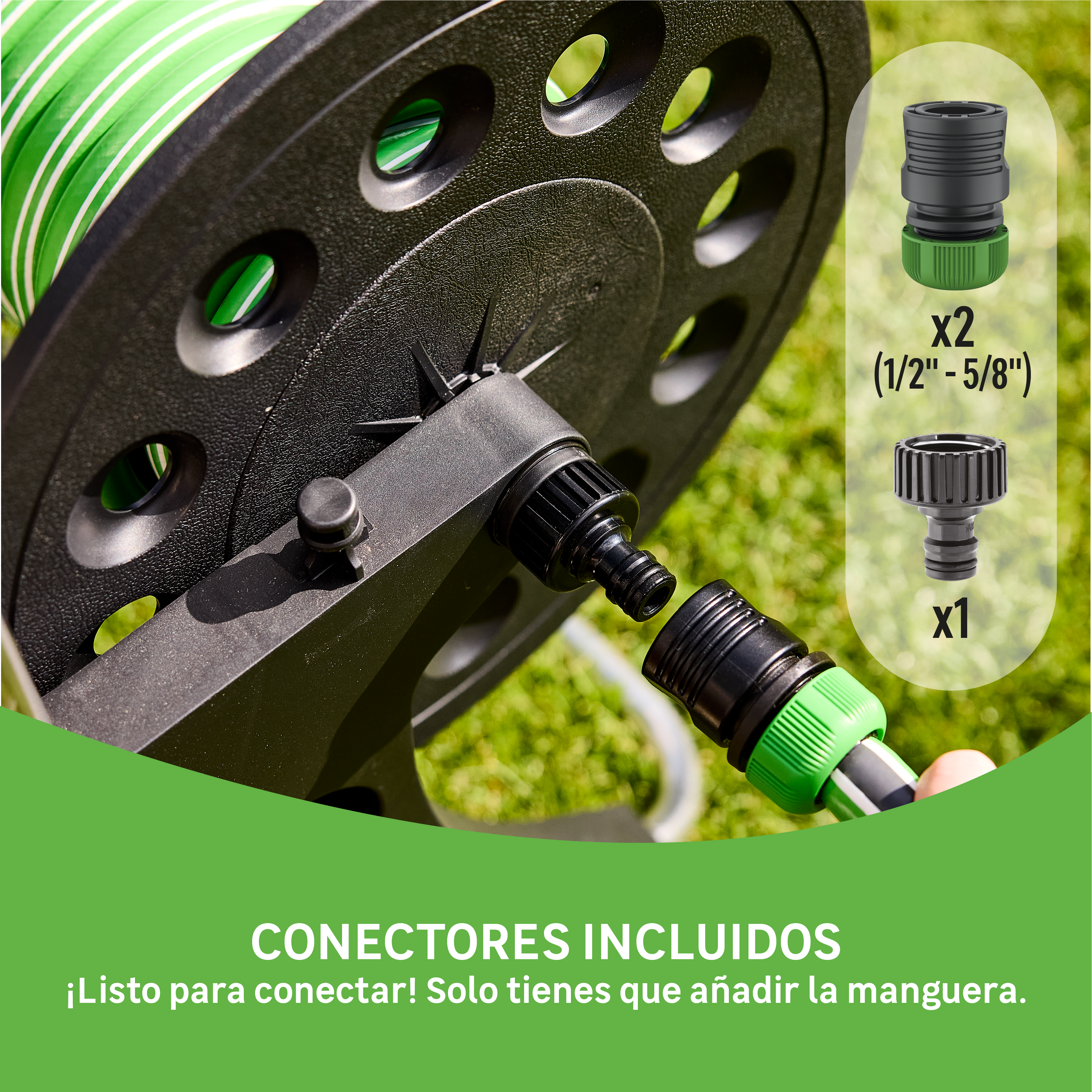 Porta manguera no equipada con ruedas GEOLIA 50m - 5