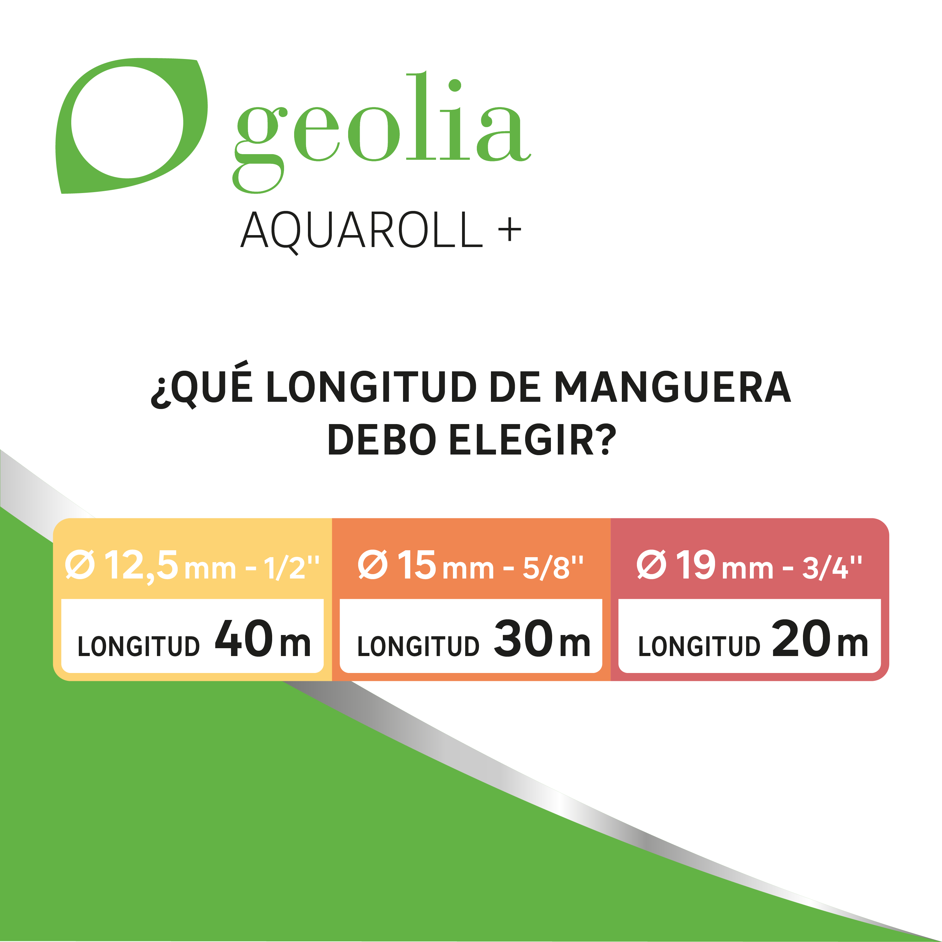 Porta manguera no equipada con ruedas GEOLIA - 7