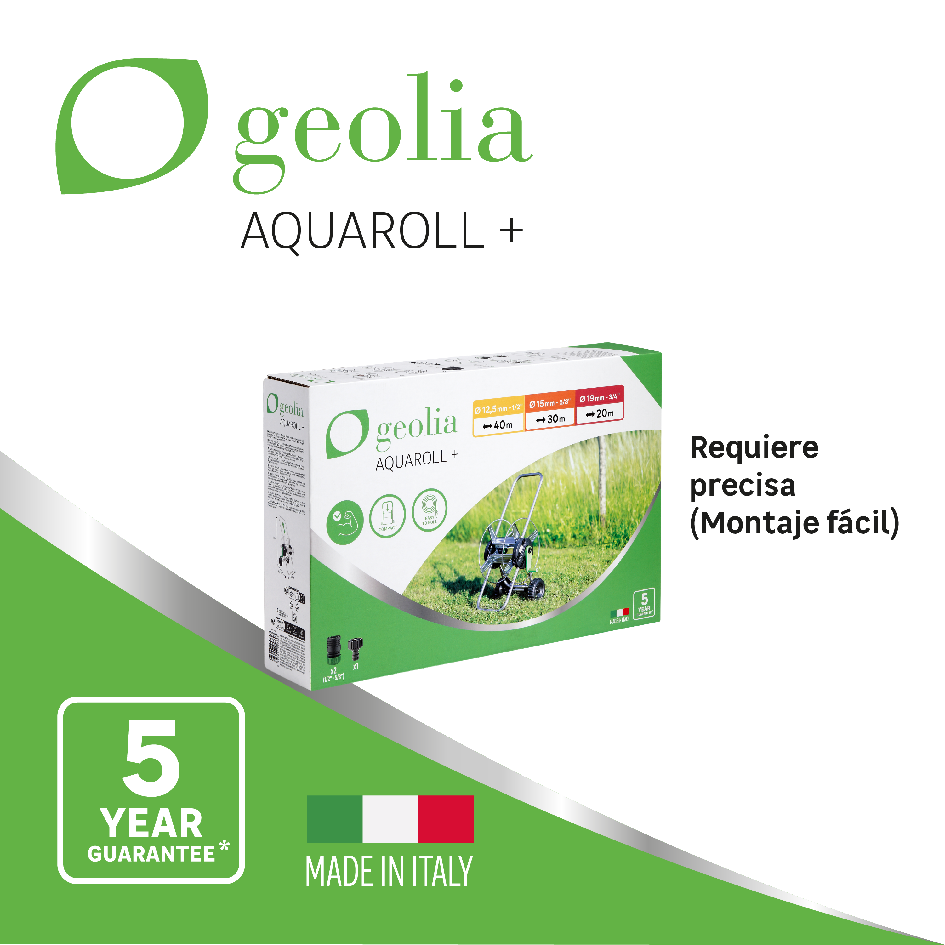 Porta manguera no equipada con ruedas GEOLIA - 6