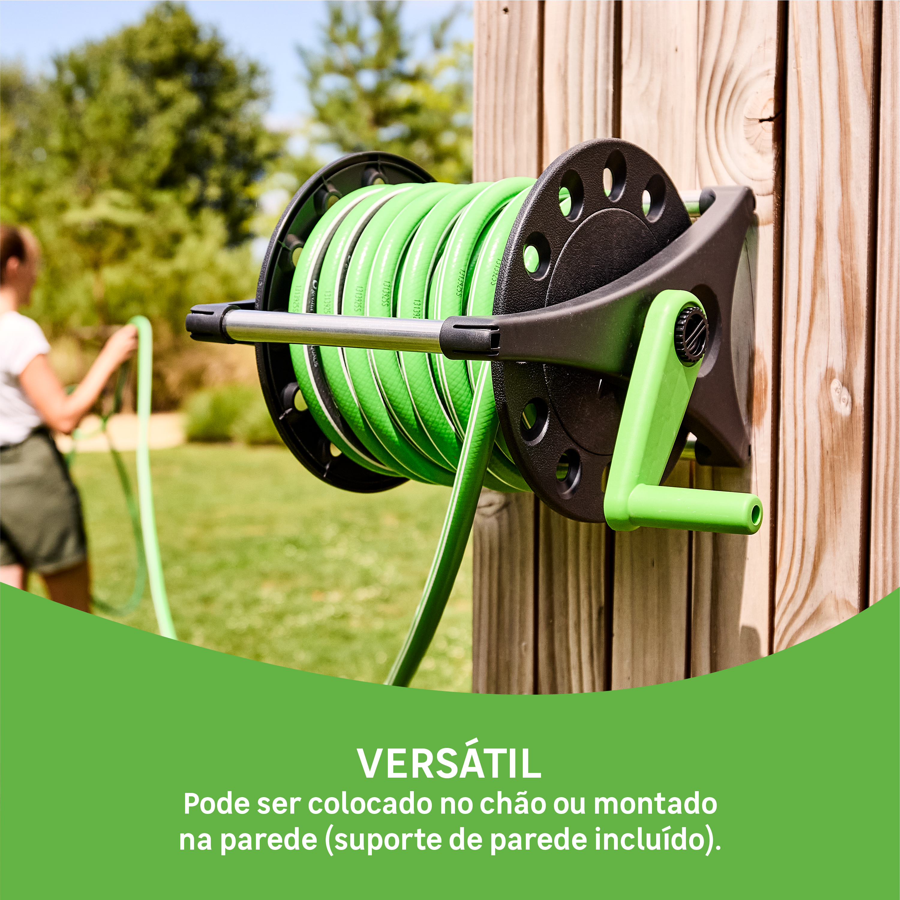 Enrolador de mangueira Geolia mini 12,5 mm x 20 m - 4