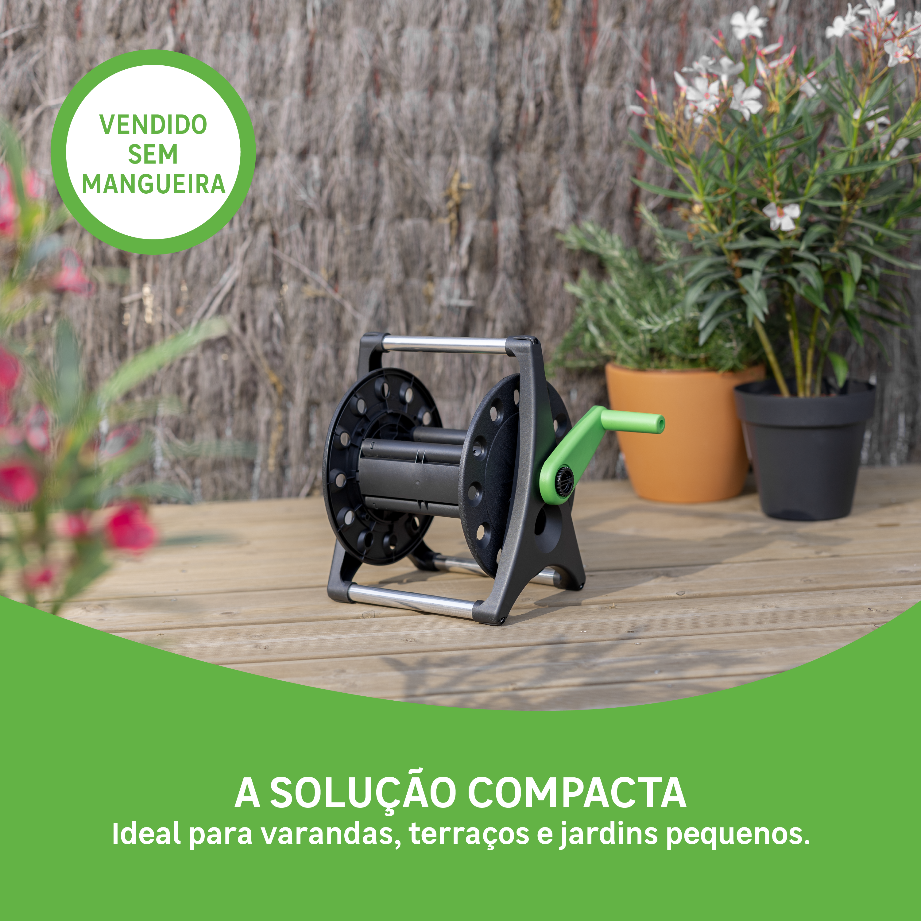 Enrolador de mangueira Geolia mini 12,5 mm x 20 m - 2