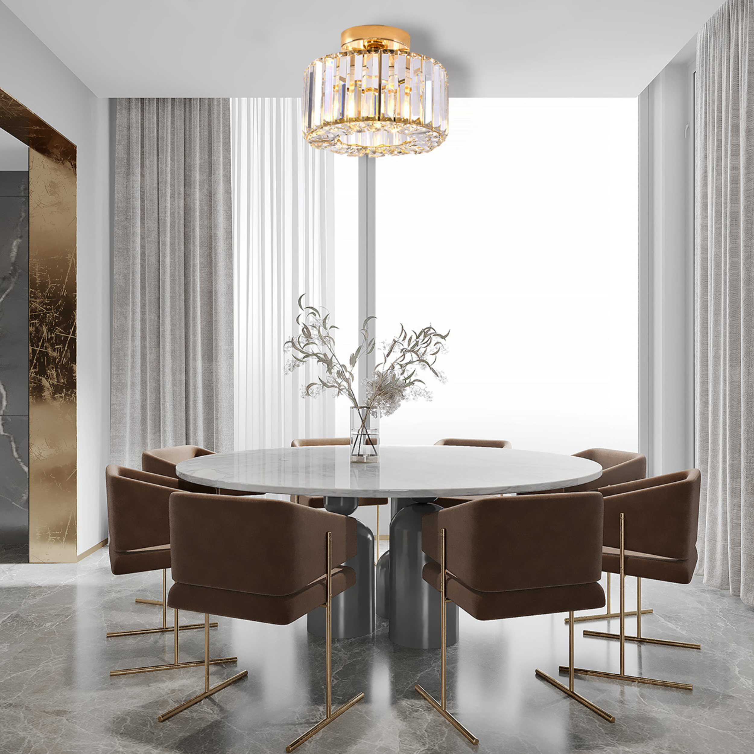 Lampa sufitowa Vetro złota E27Light Prestige - 2