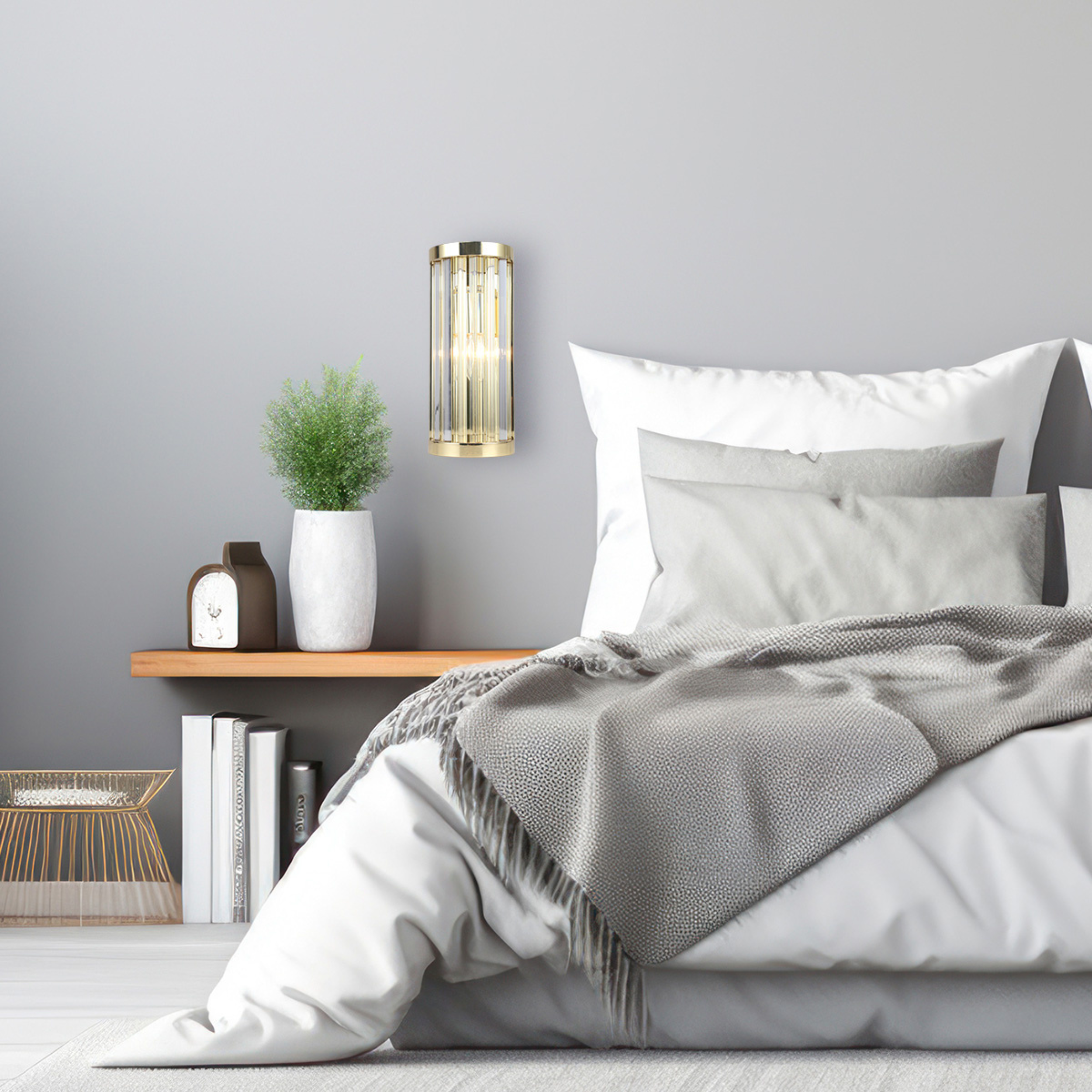 Kinkiet Vetro L 1xE14 10W Złoty LIGHT PRESTIGE - 2