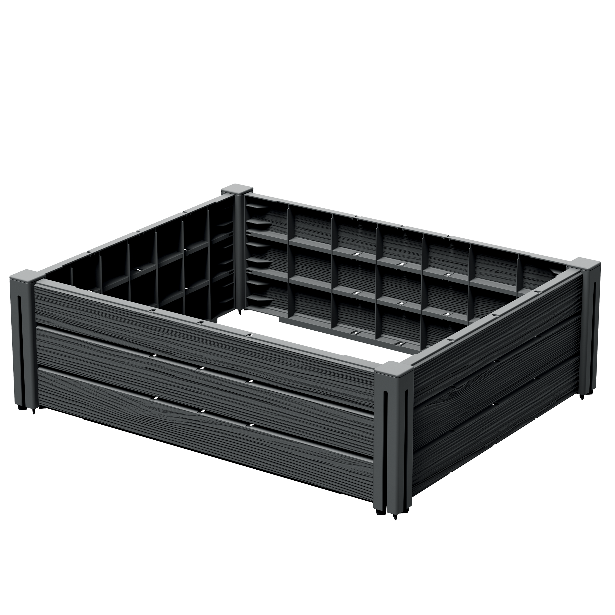 Rabata ogrodowa grządka Base Plant 83l antracyt Prosperplast