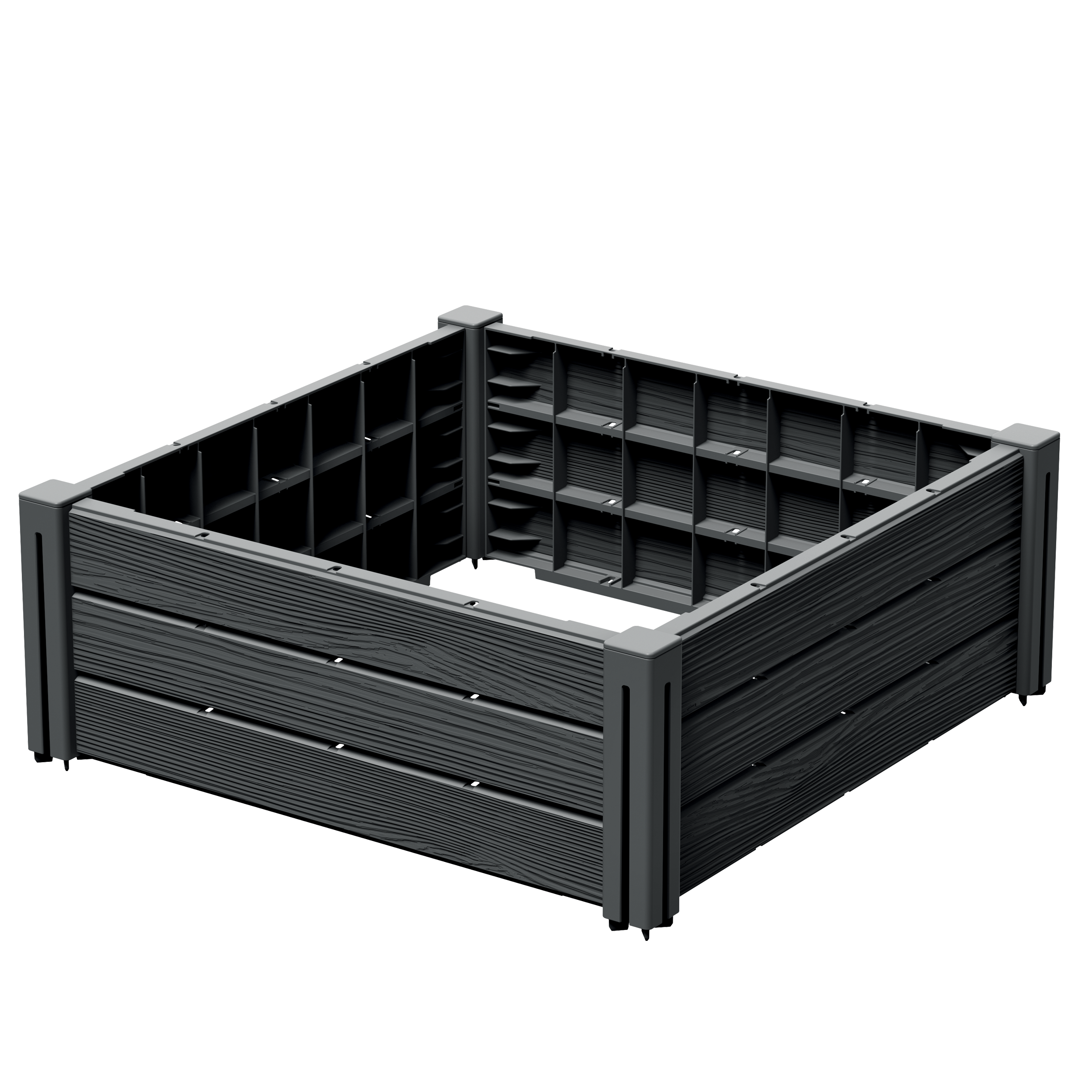 Rabata ogrodowa grządka Base Plant 67l antracyt Prosperplast