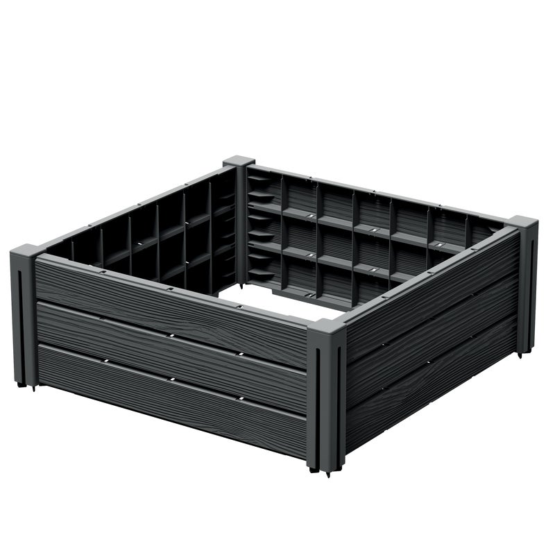 Rabata ogrodowa grządka Base Plant 67l antracyt Prosperplast