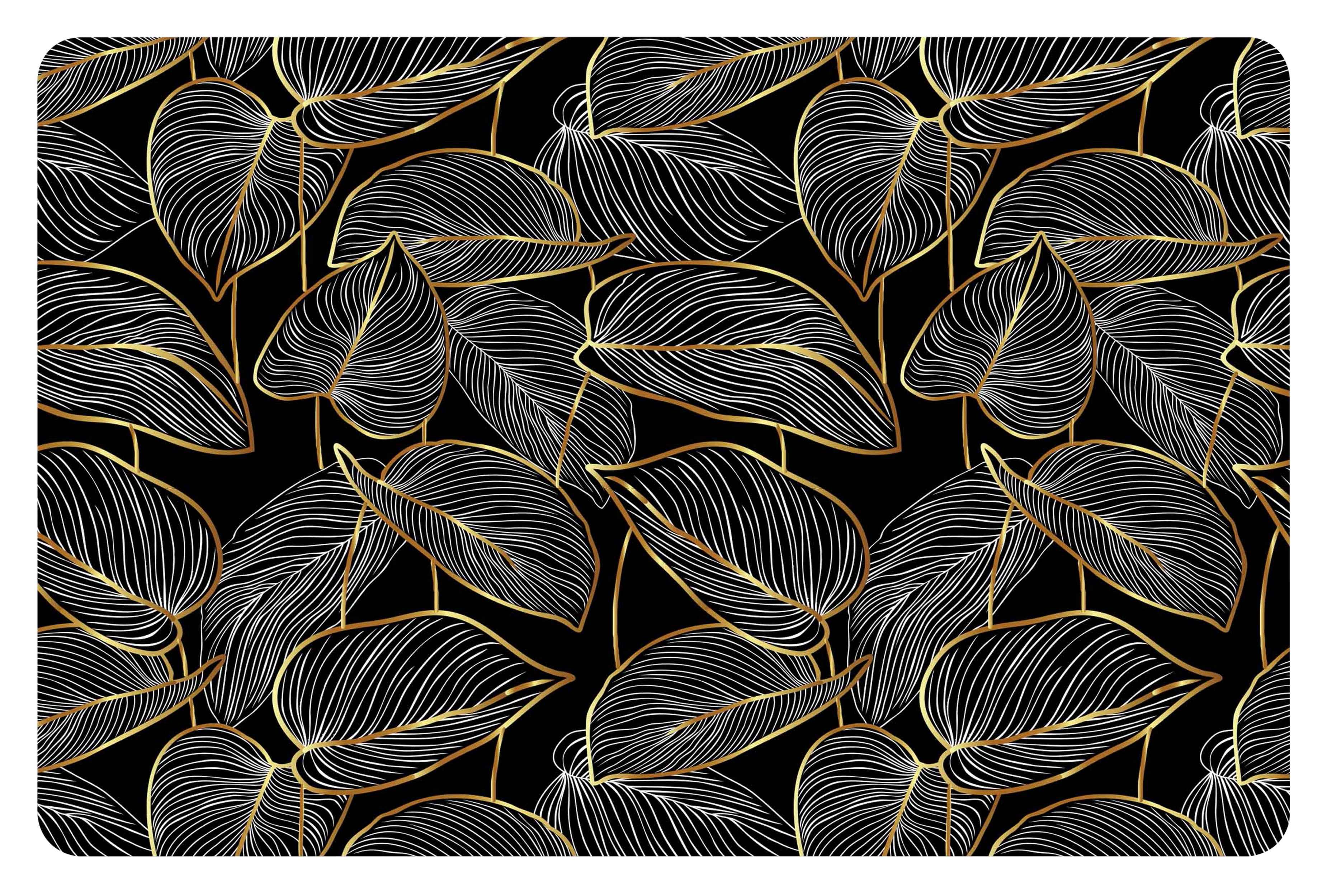 Podkładka na stół Leafy botaniczna prostokątna 43 x 28 cm
