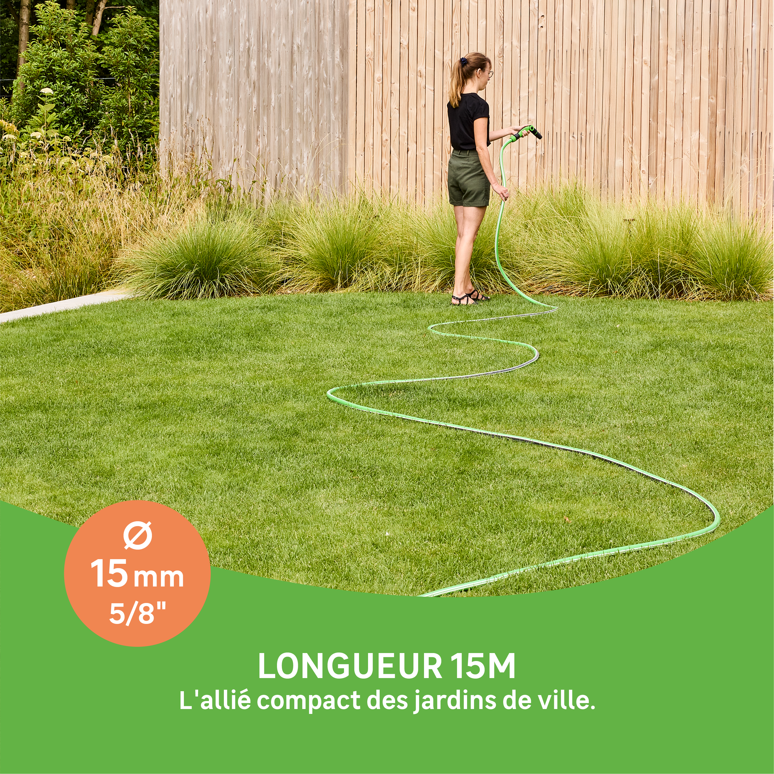 Tuyau d'arrosage GEOLIA AQUALIS  L.15 m, Diam. 15mm - 2