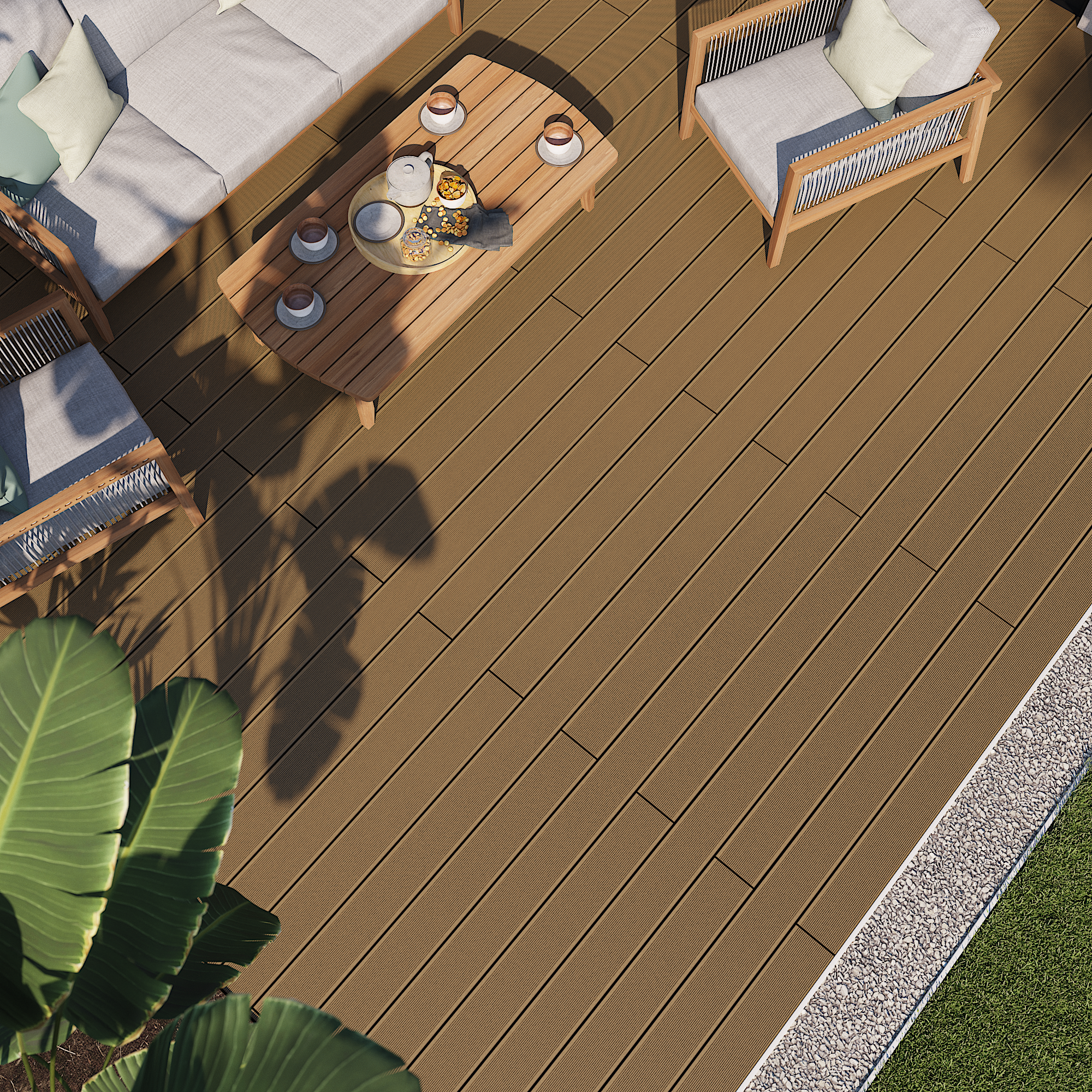 Deck composite  240x14,5 cm 21 mm honey Dolma Naterial - 8