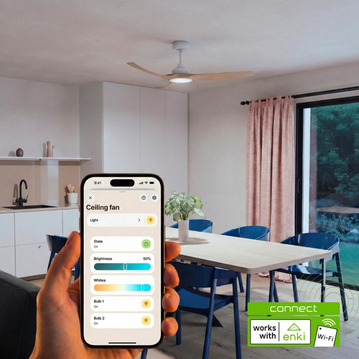 ventilateur plafond connecté bluetooth wifi