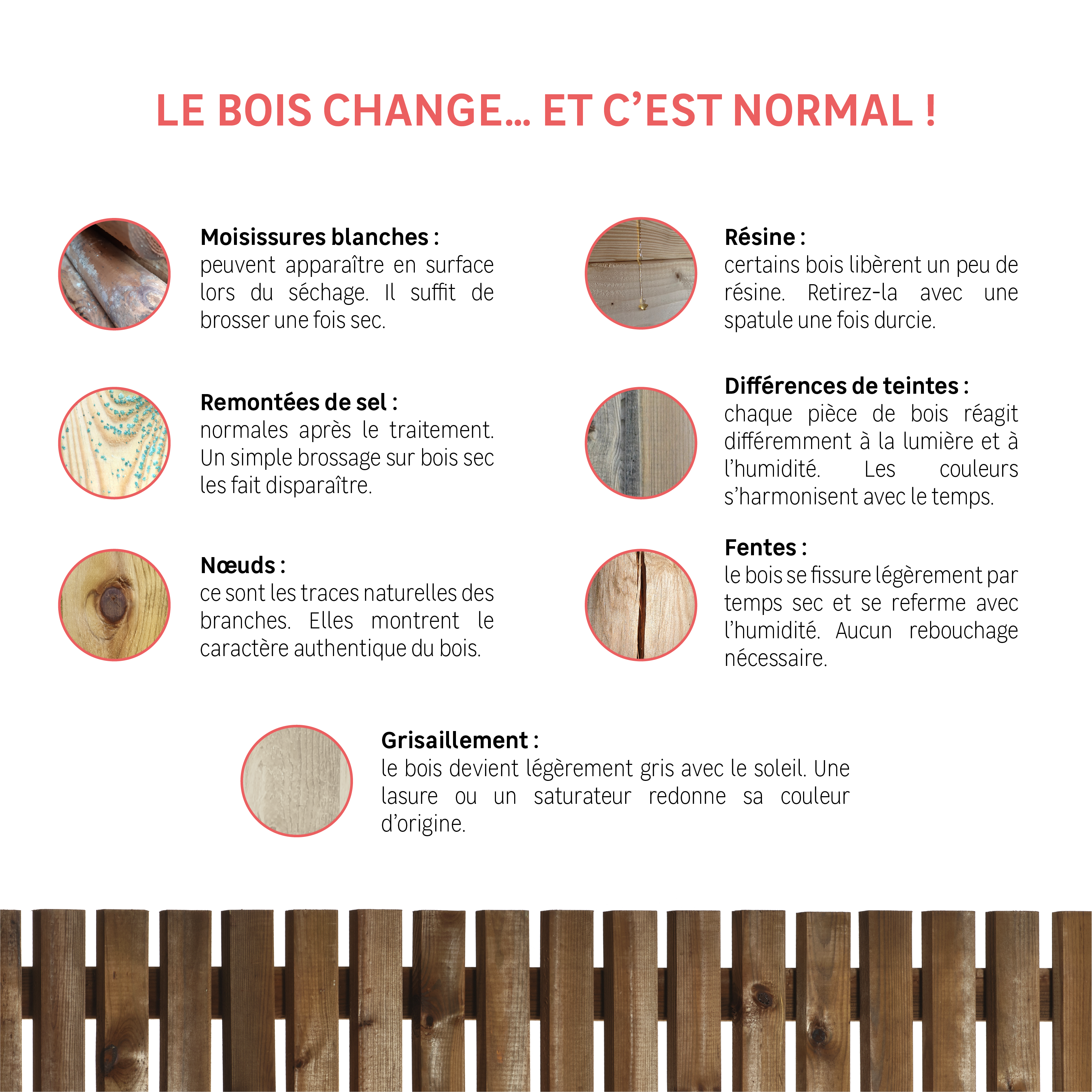 Panneau bois occultant Varese, NATERIAL, L.180 x H.180 Ep. 6 cm - 7