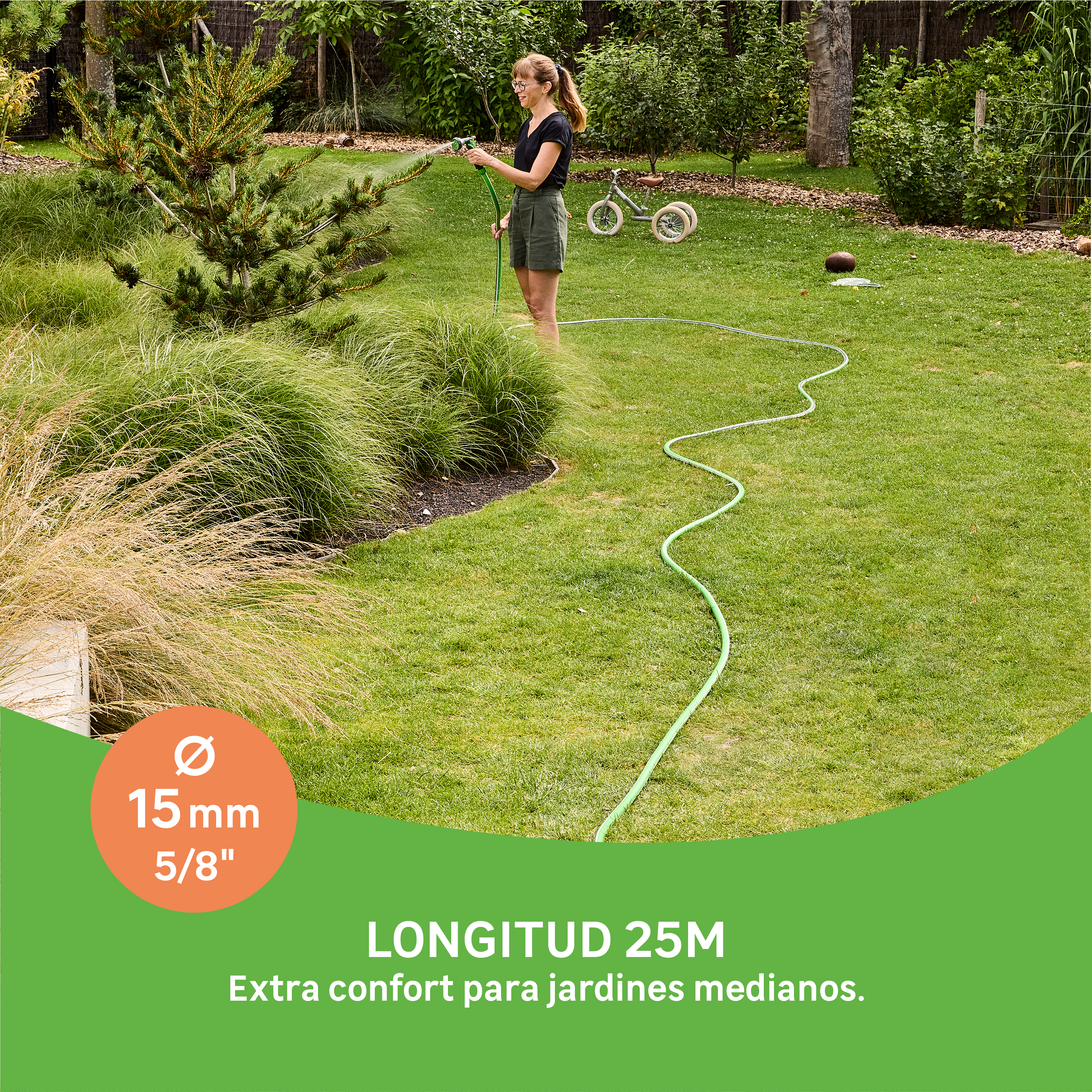 Manguera GEOLIA Aqualis de PVC de 15 mm de ø y 30 m de longitud - 3