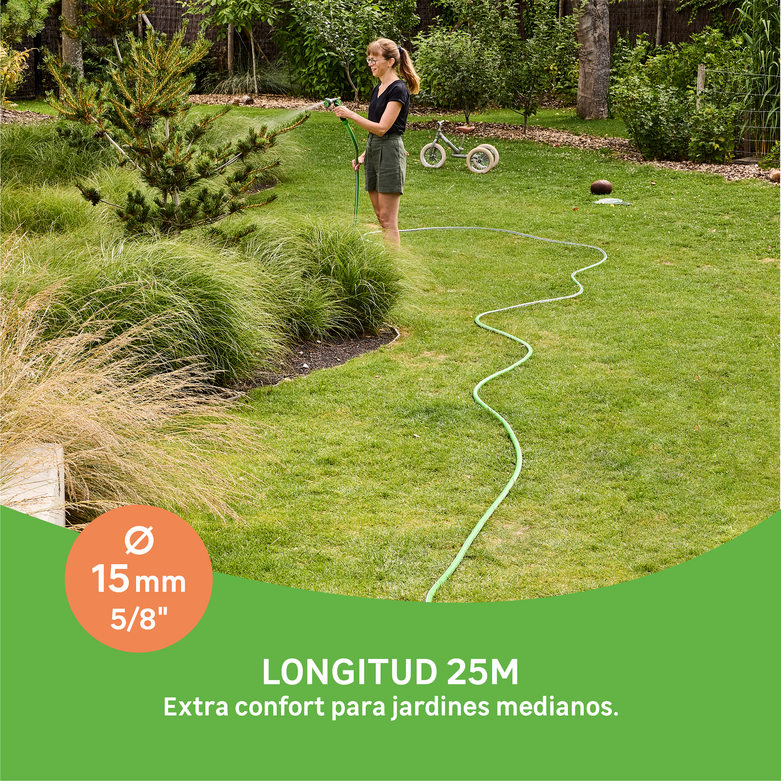 Manguera GEOLIA Aqualis de PVC de 15 mm de ø y 25 m de longitud - 2