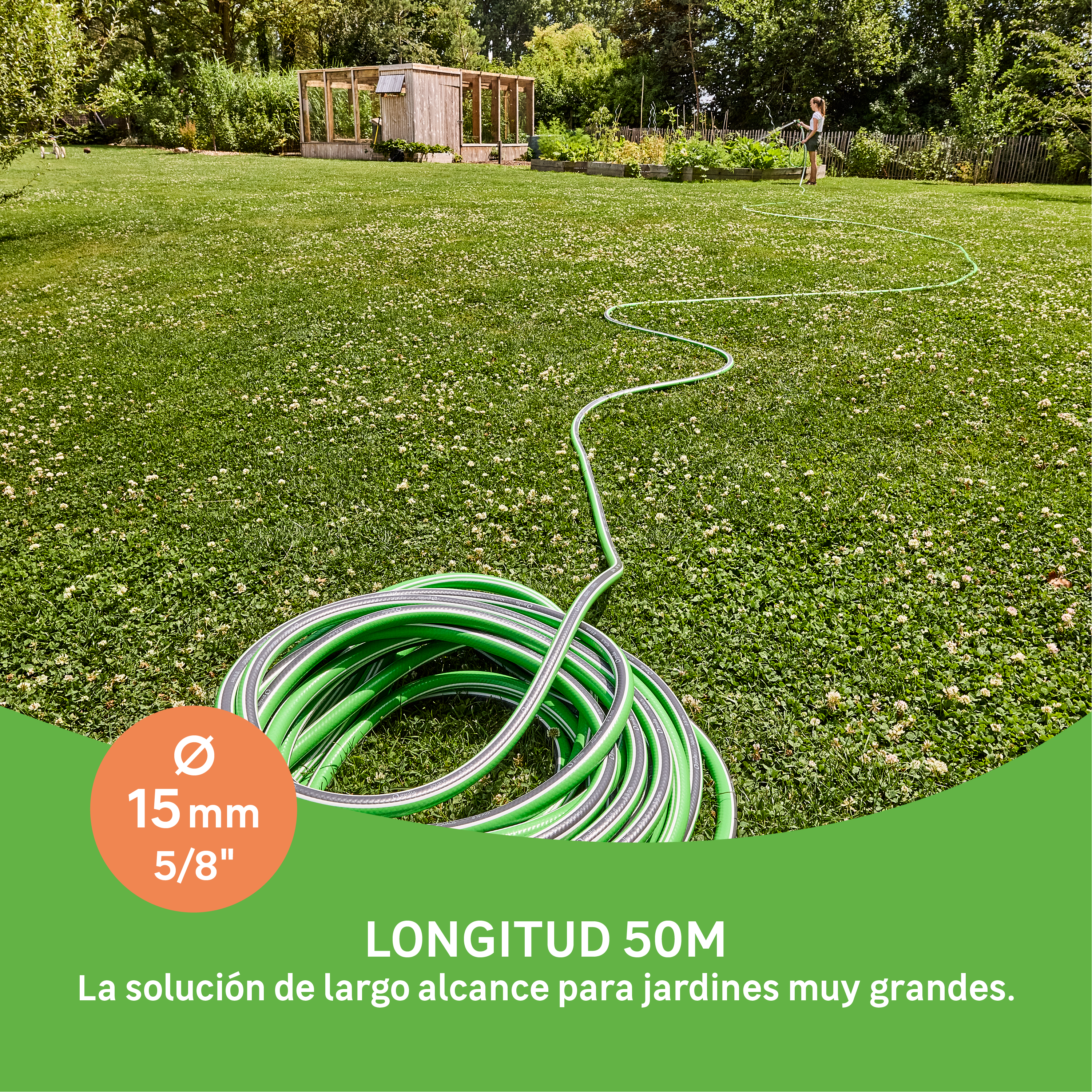 Manguera GEOLIA Aqualis de PVC de 15 mm de ø y 50 m de longitud - 2
