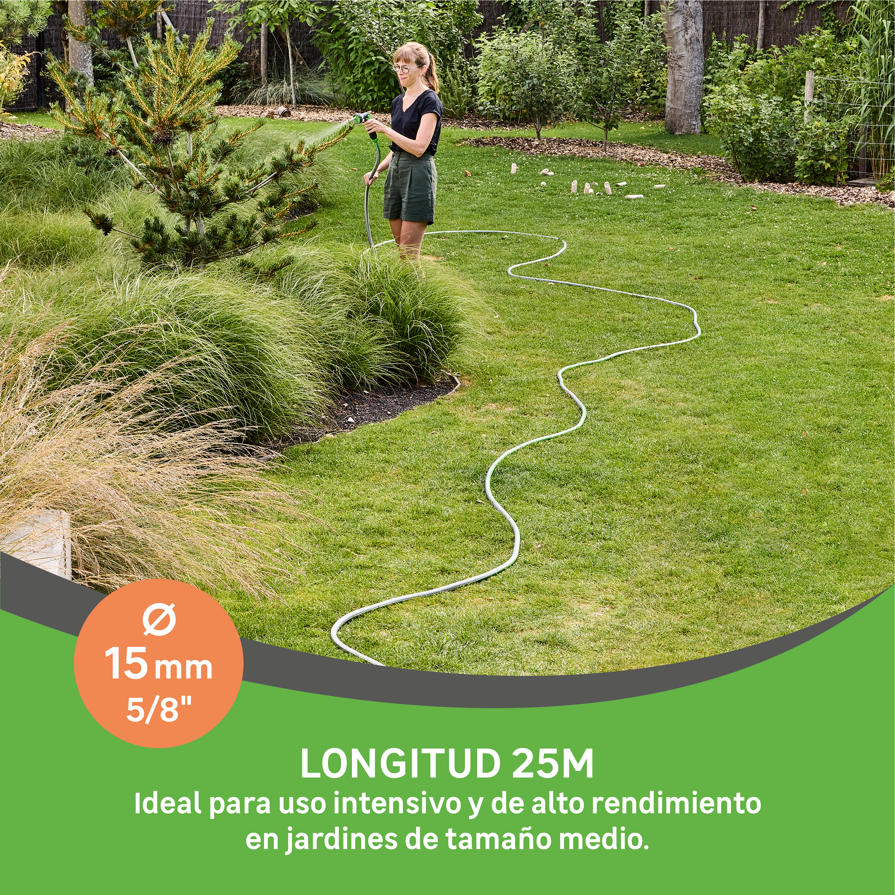 Manguera GEOLIA Aquamax de PVC de 15 mm de ø y 25 m de longitud - 3