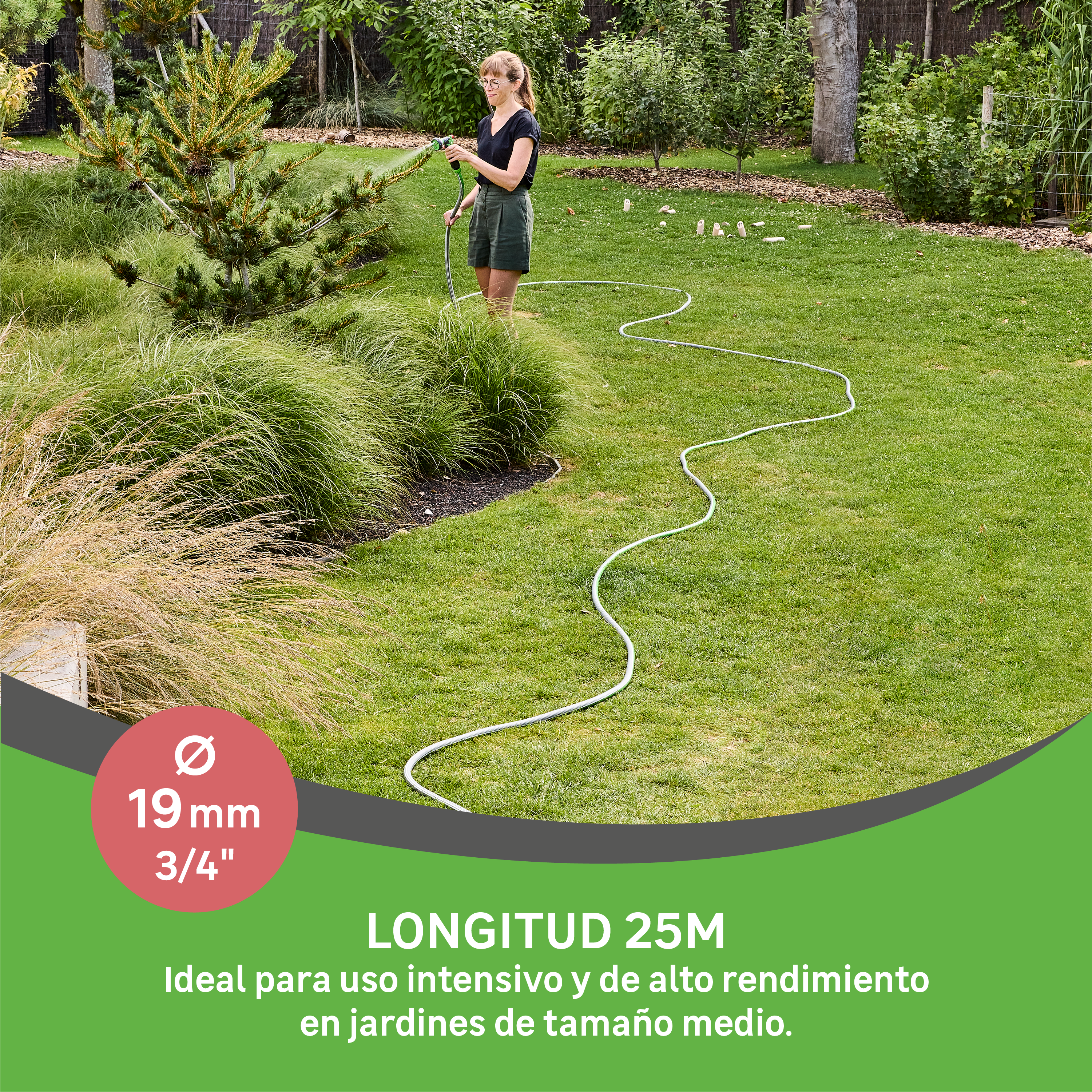 Manguera GEOLIA Aquamax de PVC de 19 mm de ø y 25 m de longitud - 2