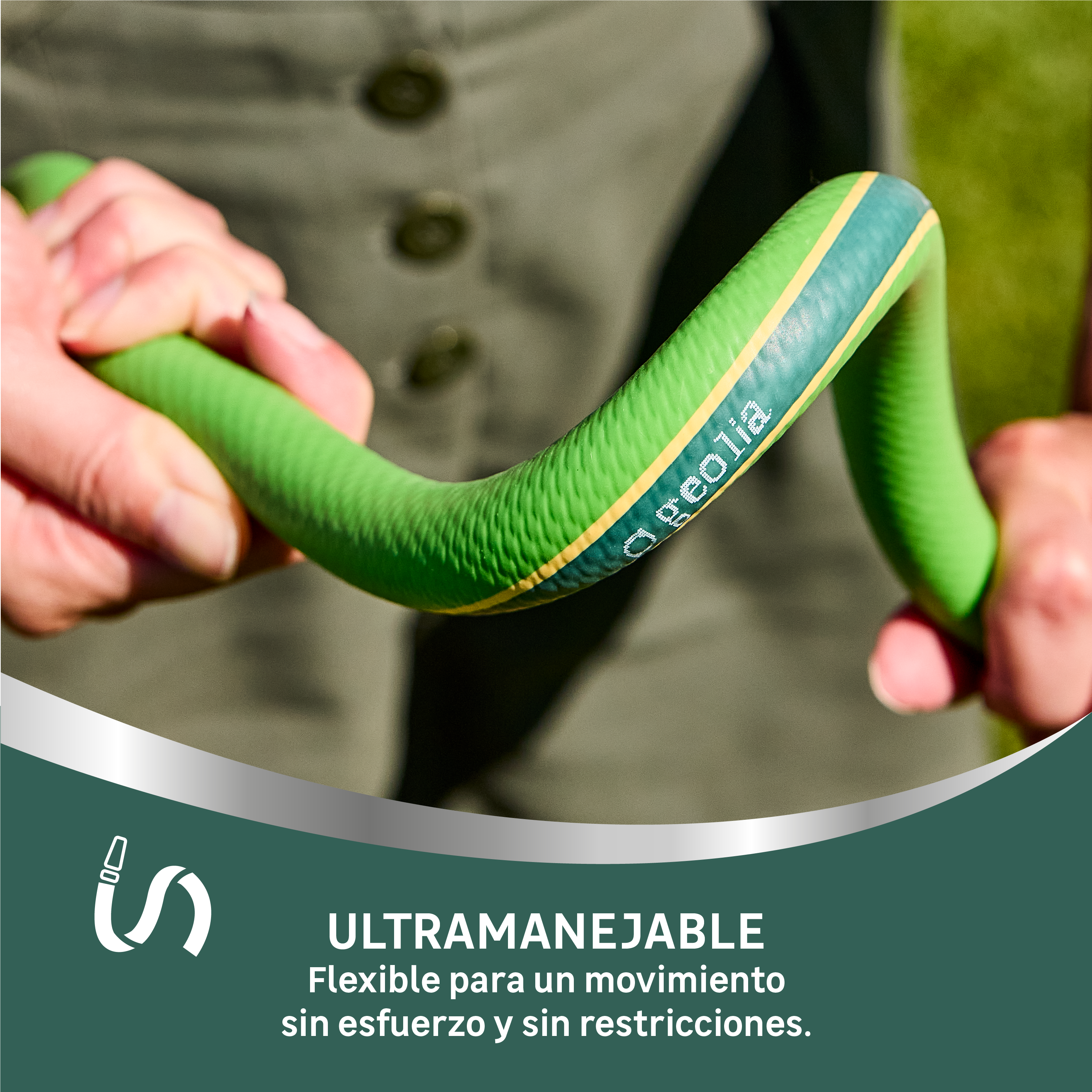 Manguera equipada GEOLIA de pvc de 13mm de ø y 15m de L. - 5