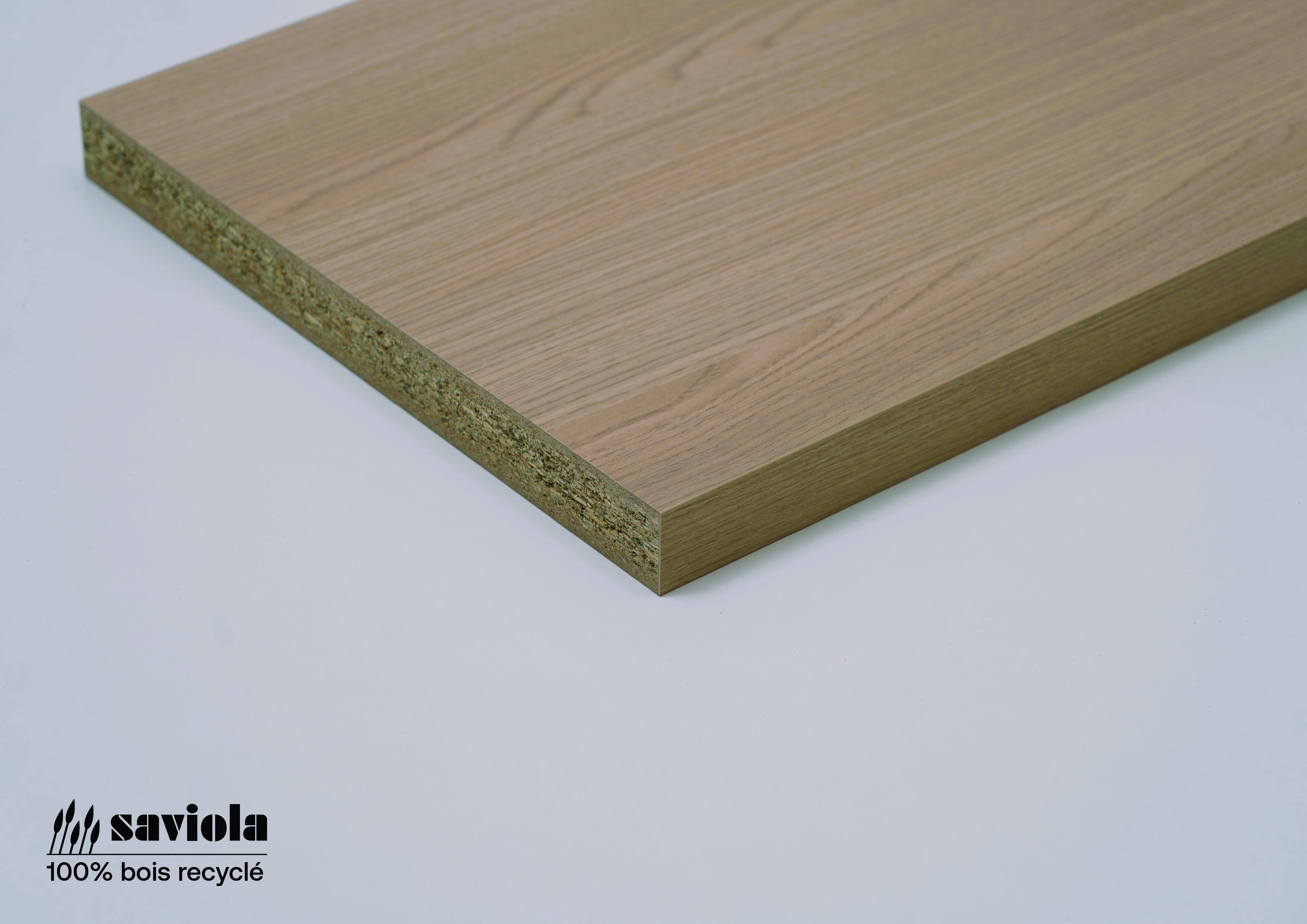 Plan de travail stratifié BASIC Chêne L.200 x P.60 cm, Ep.28 mm - 2