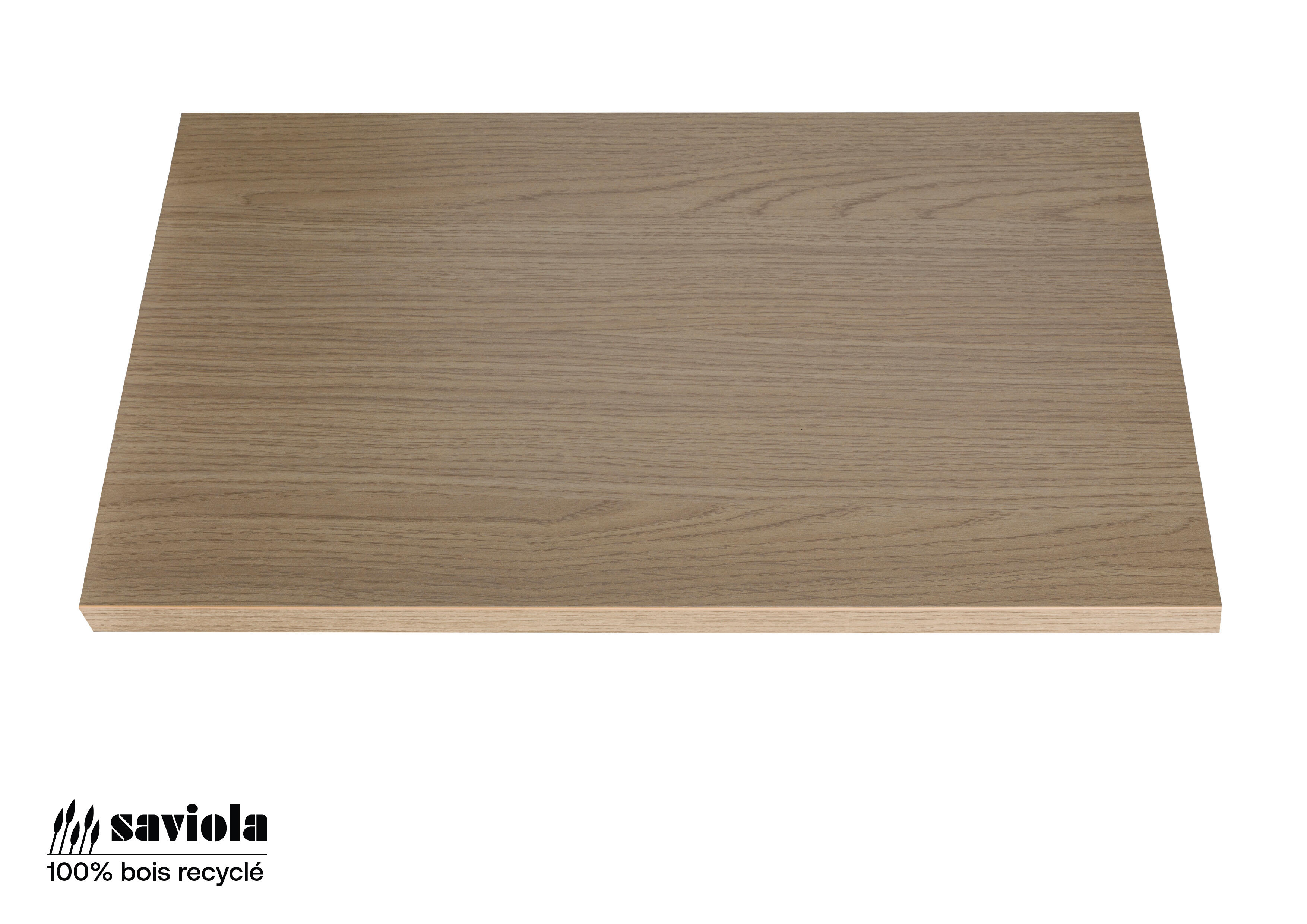 Plan de travail stratifié BASIC Chêne L.200 x P.60 cm, Ep.28 mm - 4