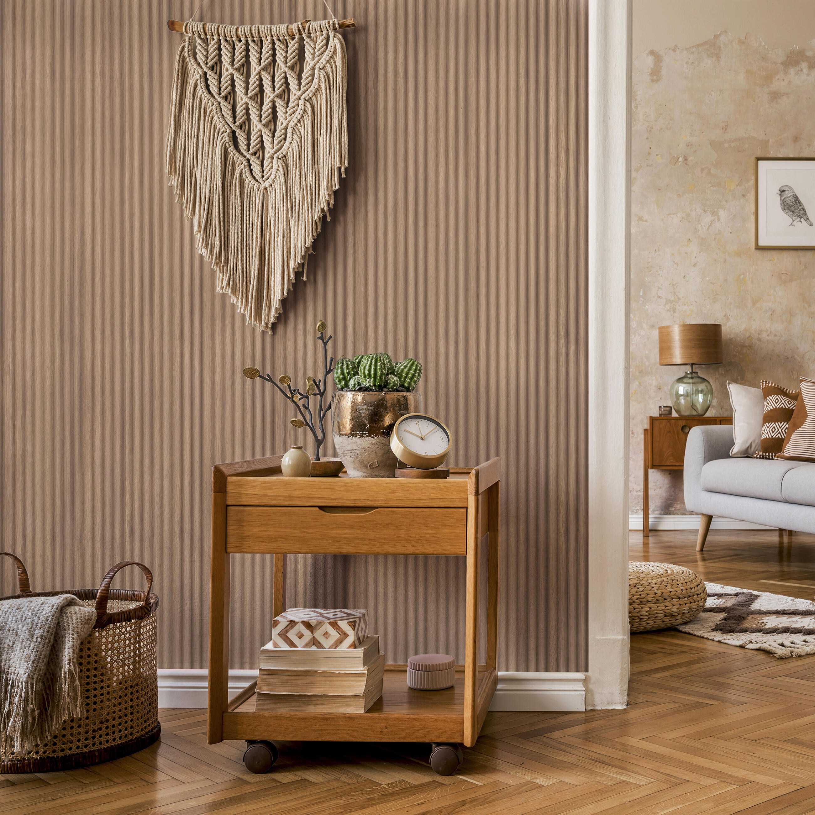 Panele ścienne 3D MDF 270x20 cm Harmony Dąb Storsund - 2
