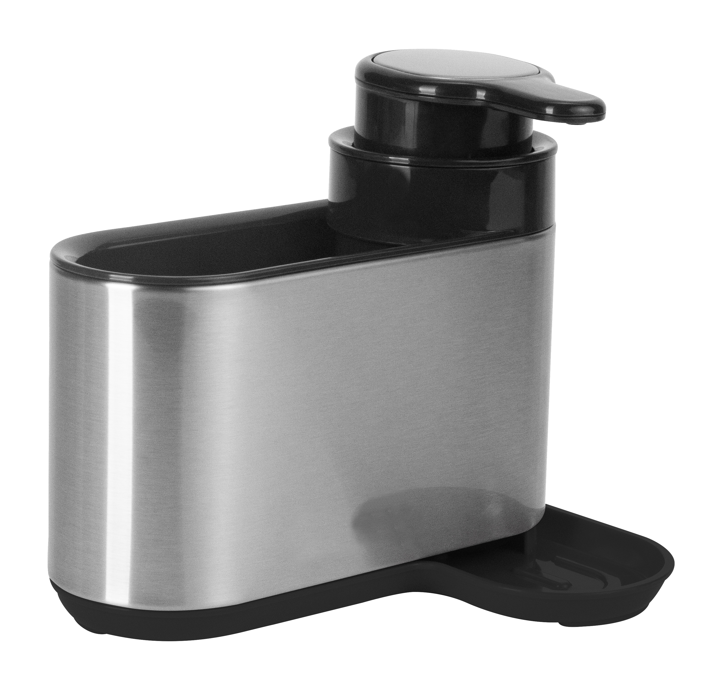 Organizer kuchenny na zlew z dozownikiem szary/czarny VILEDA