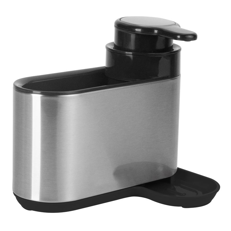 Organizer kuchenny na zlew z dozownikiem szary/czarny VILEDA