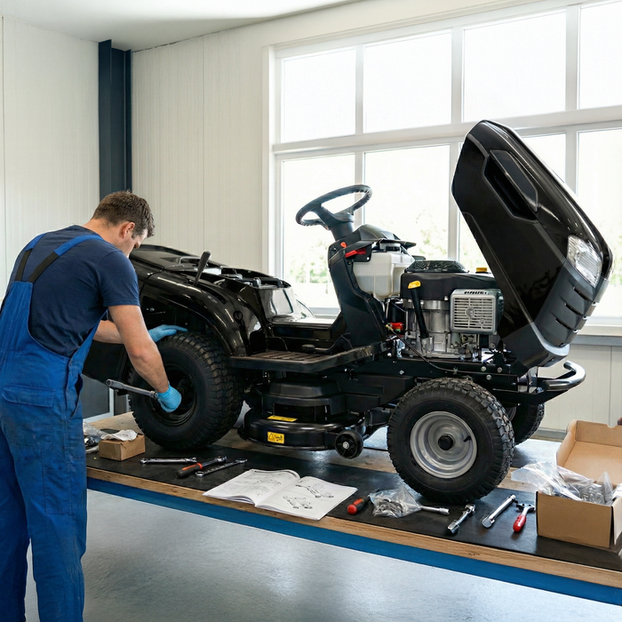 Tractor puesta en marcha