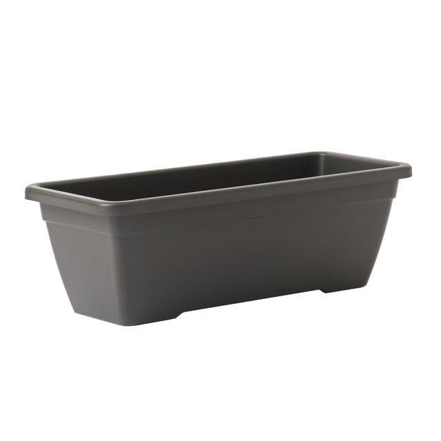 Jardinière rectangulaire L. 50 x l. 50  x H.16.3 cm gris