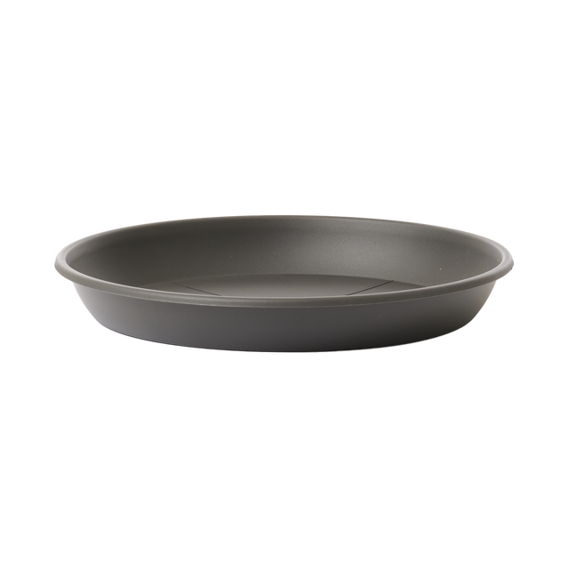 Plato para maceta y jardinera OPP polipropileno gris / plata 35x35 cm