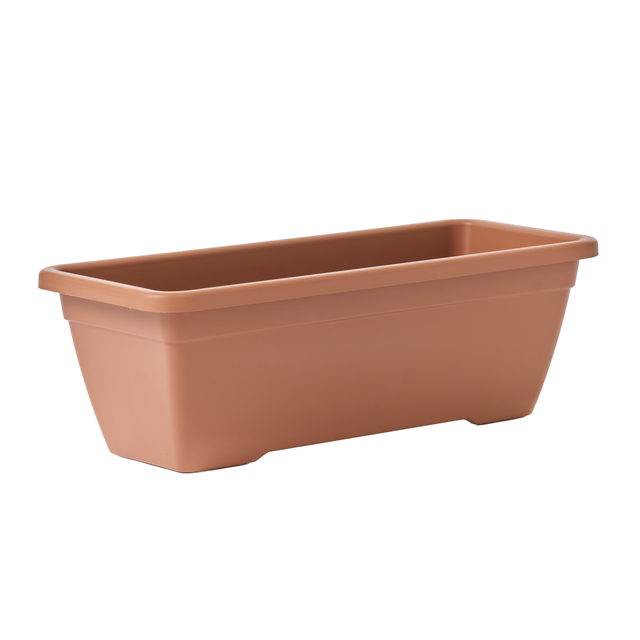 	
Floreira de plástico para varanda ø50cm terracota pp