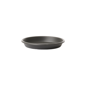 Erhard-Trading Valencia - Vaso da fiori in plastica, 13 cm, con sottovaso, colore: grigio pietra