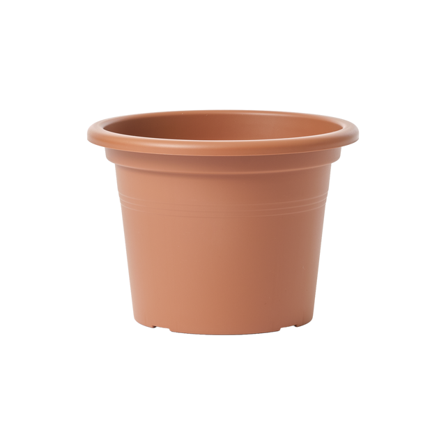 Maceta redonda de polipropileno ø 35 cm y 21.6 cm altura naranja