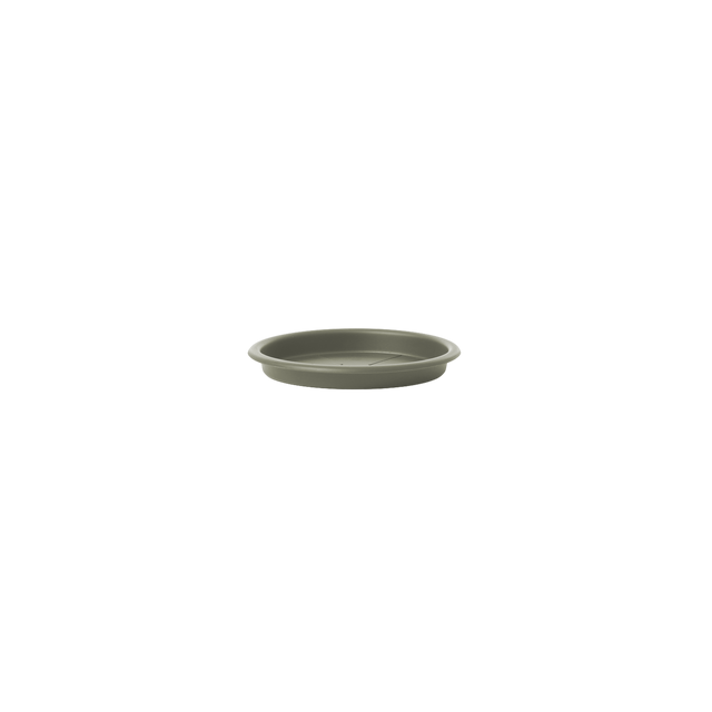 Plato para maceta y jardinera Taiga polipropileno verde 13x13 cm GEOLIA