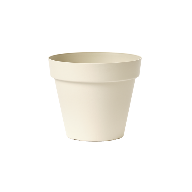 Vaso Plástico Geolia Taiga ø25cm creme