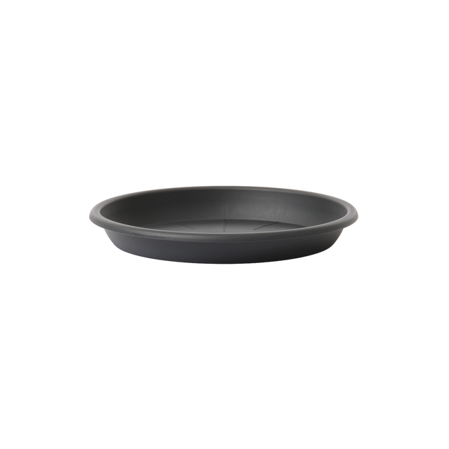 Plato para maceta y jardinera Taiga polipropileno gris / plata 26x26 cm GEOLIA